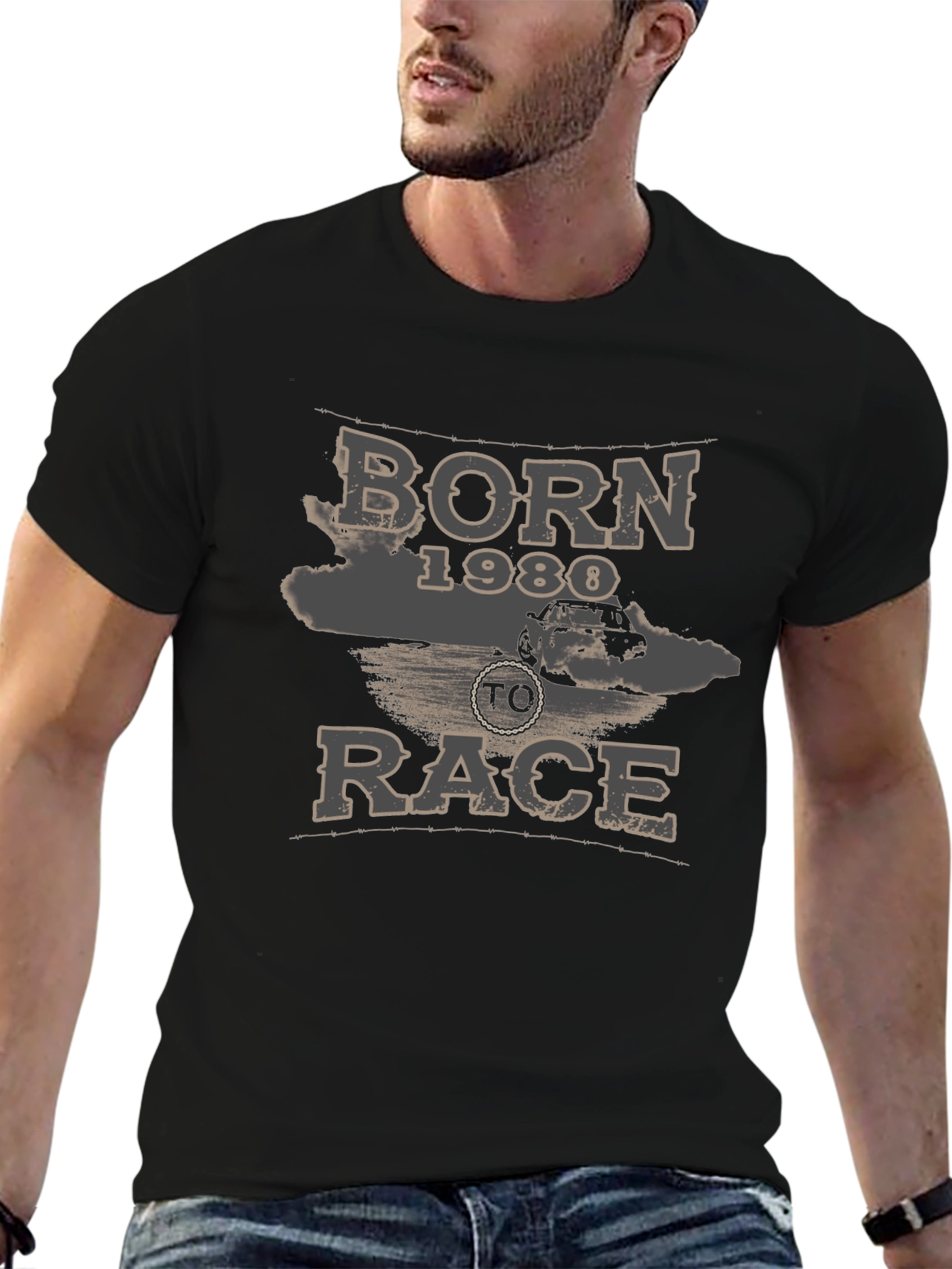 Born 1980 To Race T-Shirt