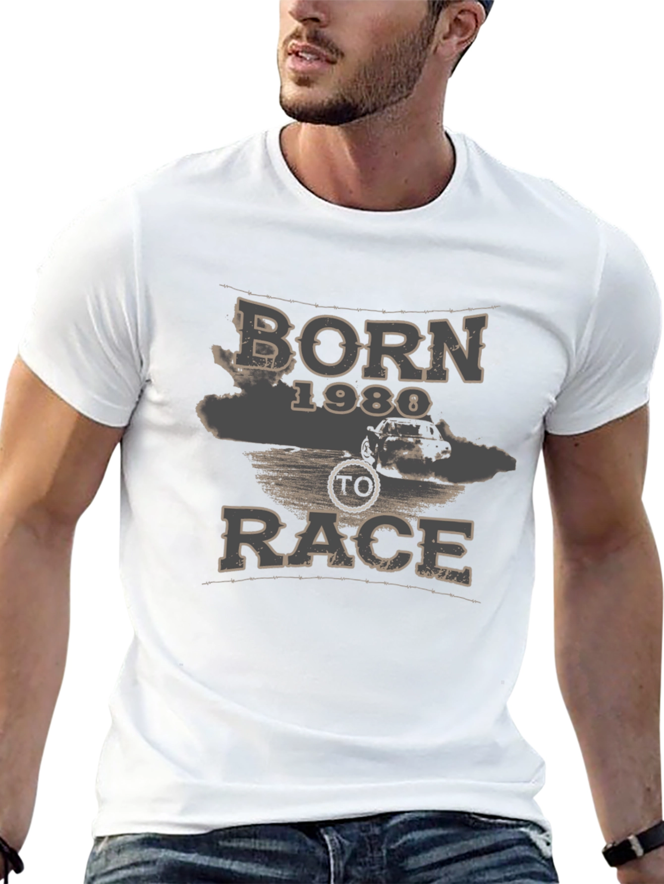 Born 1980 To Race T-Shirt