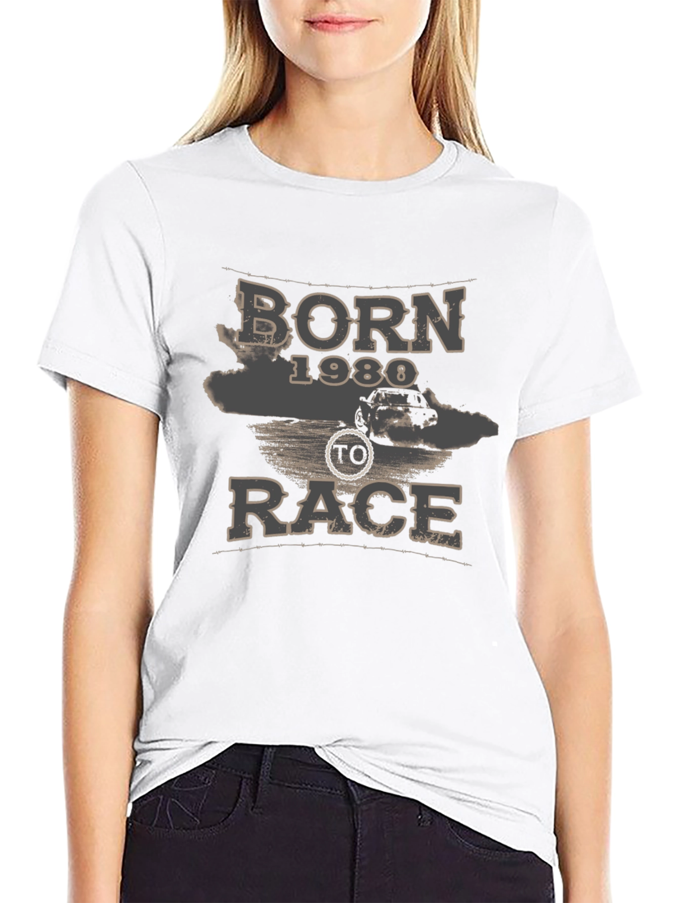 Born 1980 To Race T-Shirt