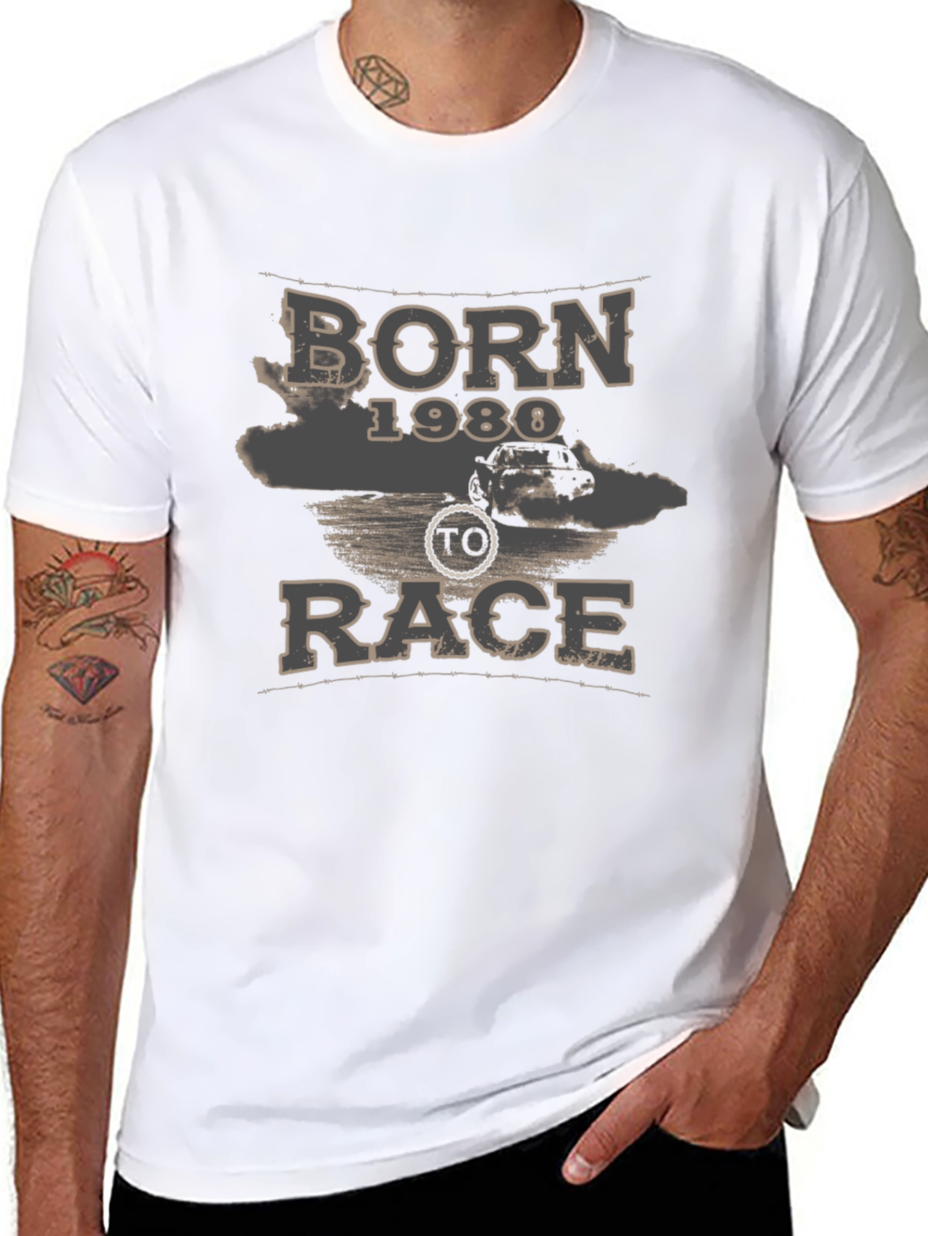 Born 1980 To Race T-Shirt