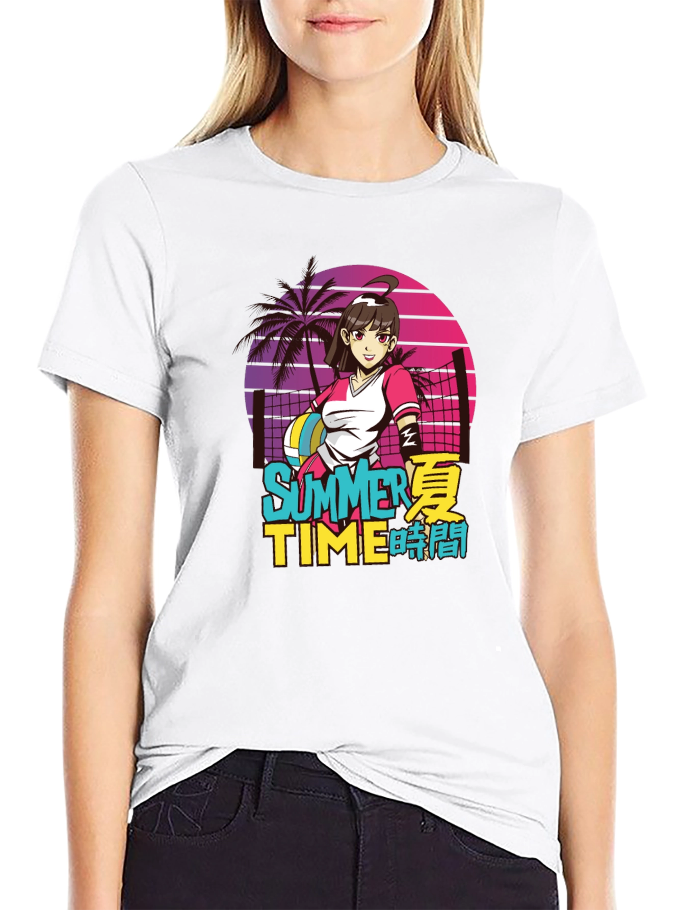 Anime Summer Time Graphic Tee