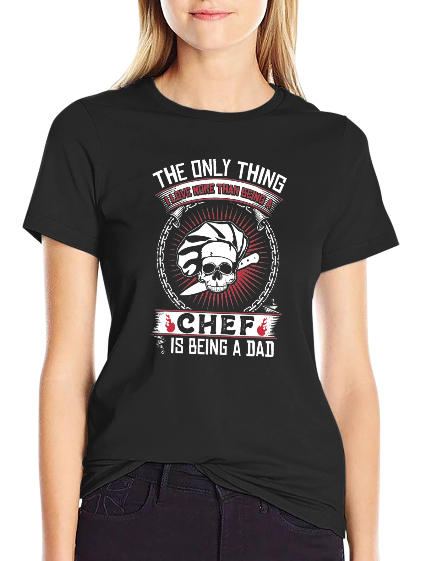 Chef Dad Graphic T-Shirt - Black
