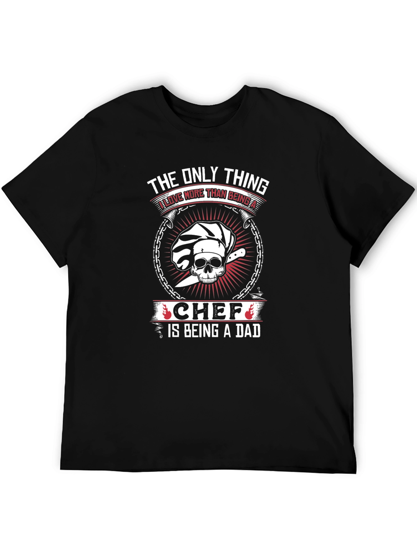 Chef Dad Graphic T-Shirt - Black