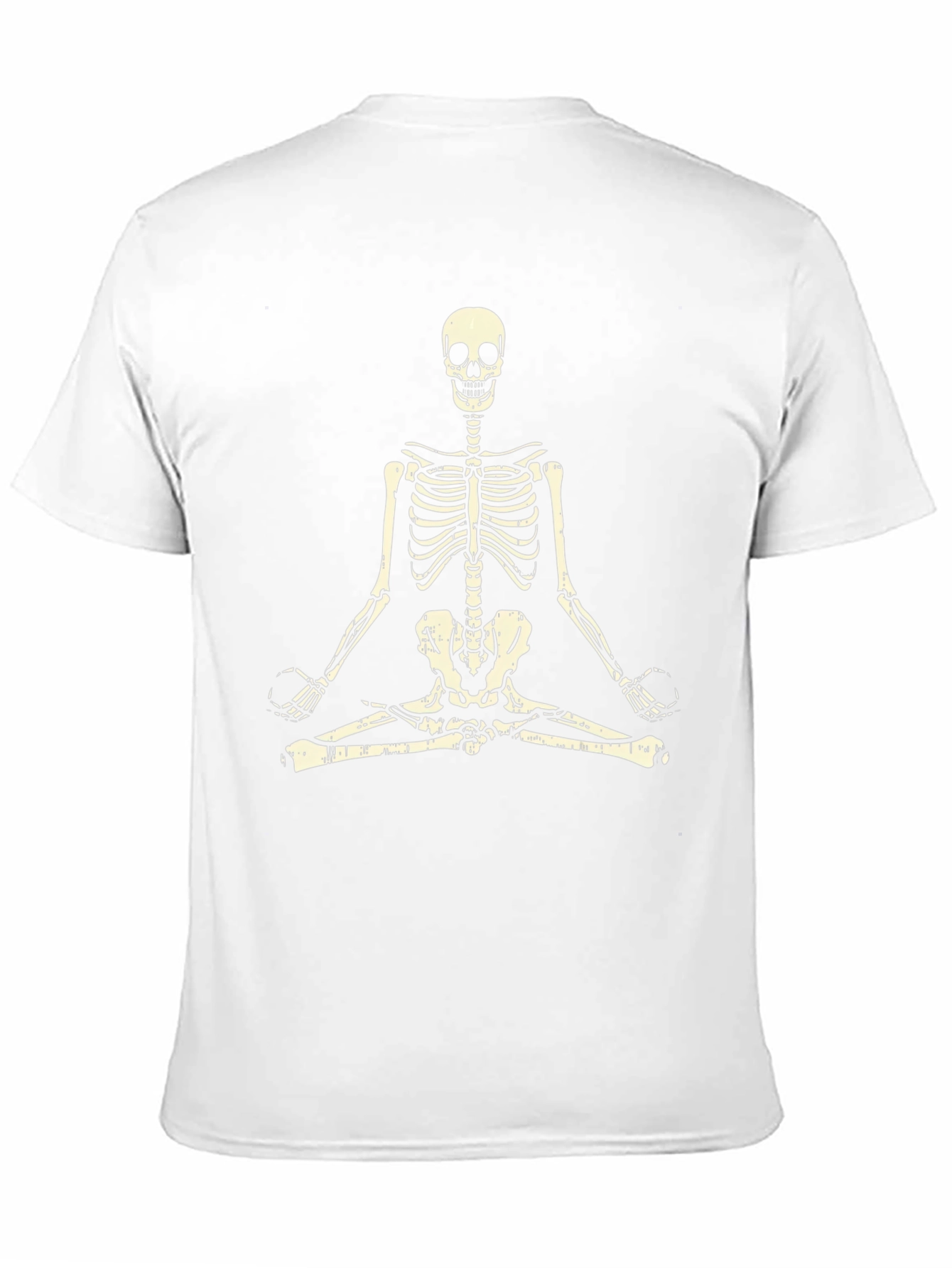 Meditating Skeleton T-Shirt - Black Graphic Tee