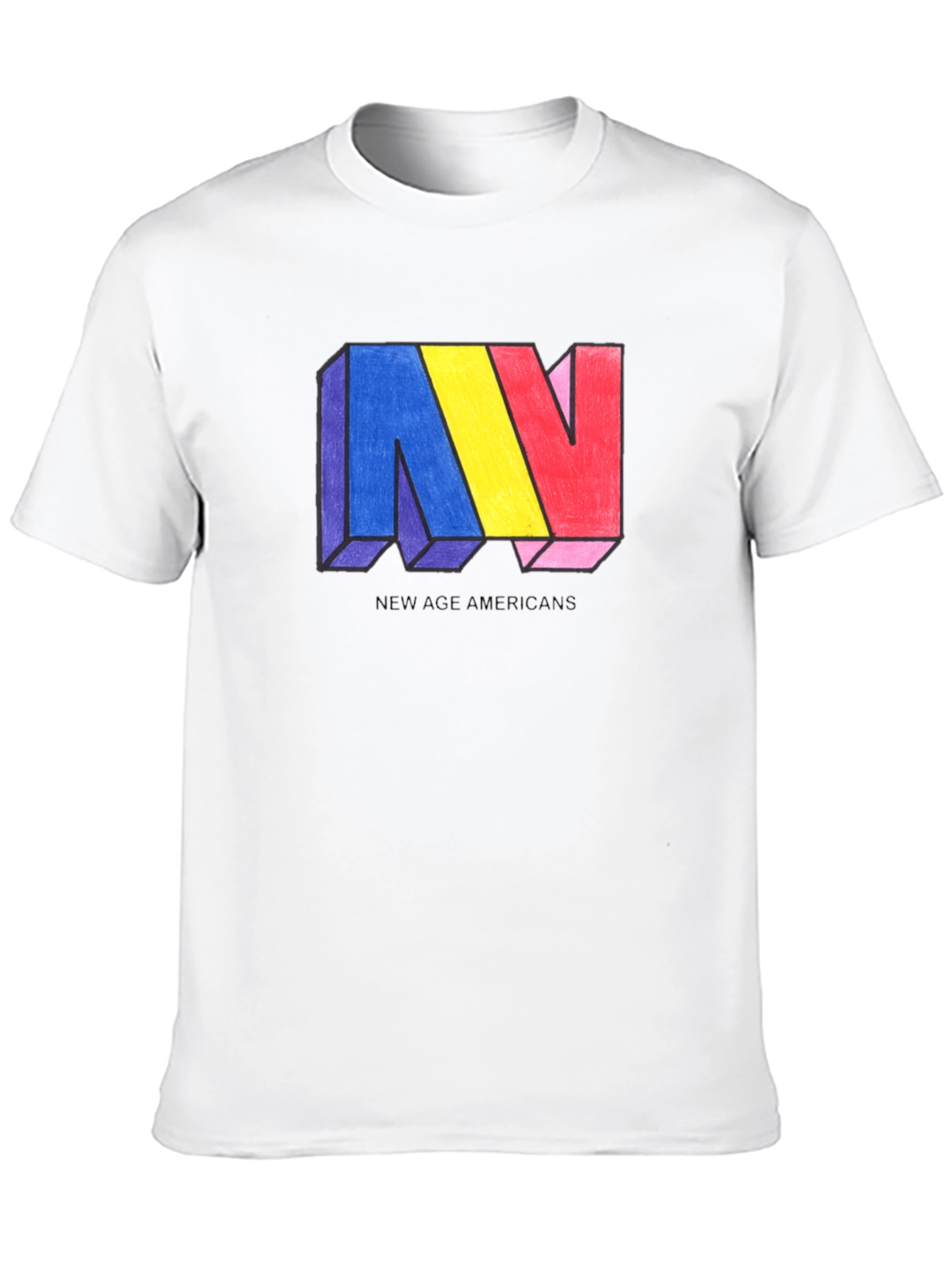 New Age Americans Graphic T-Shirt - Black