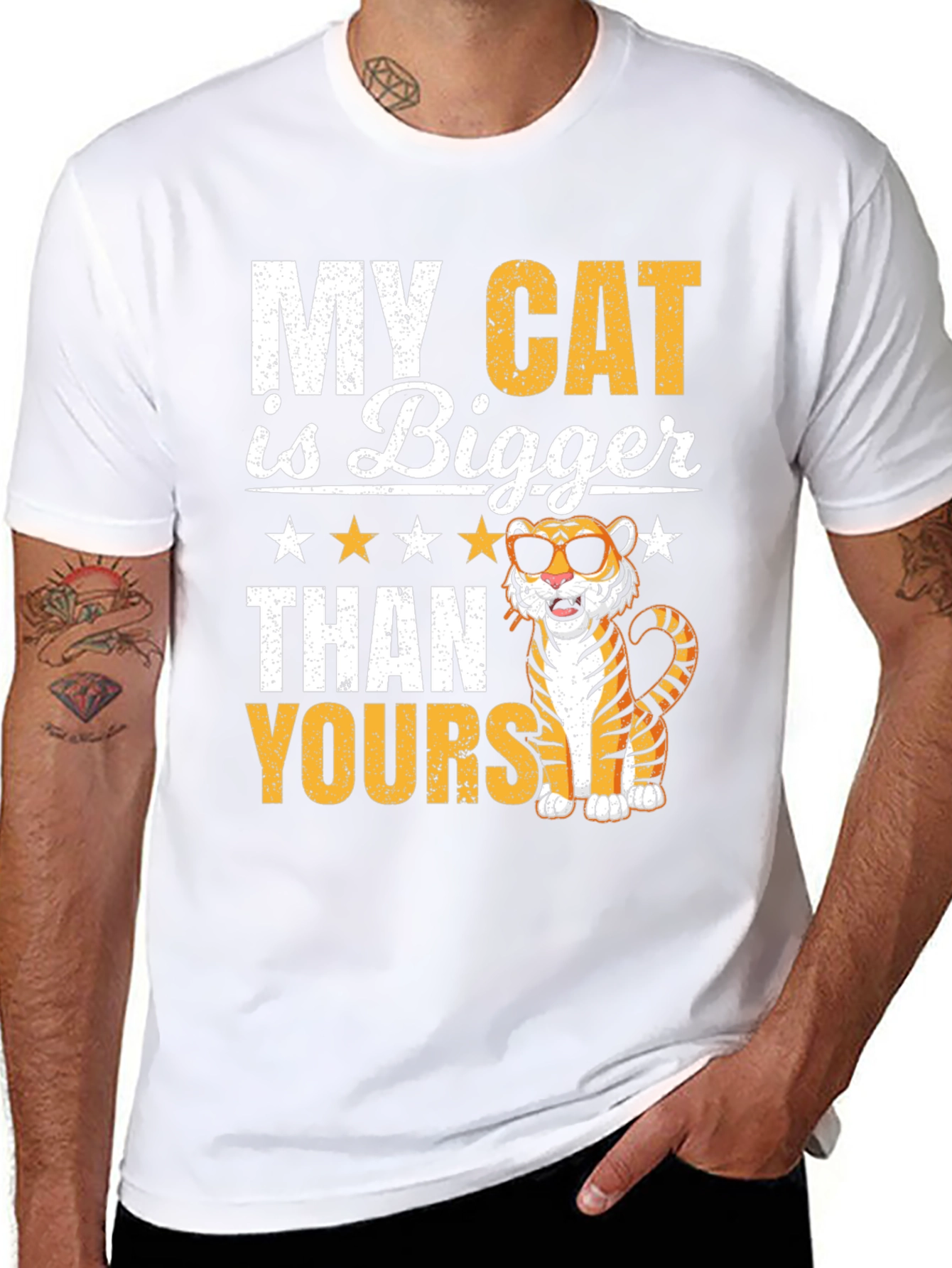 My Cat Is Bigger Funny Tiger T-Shirt