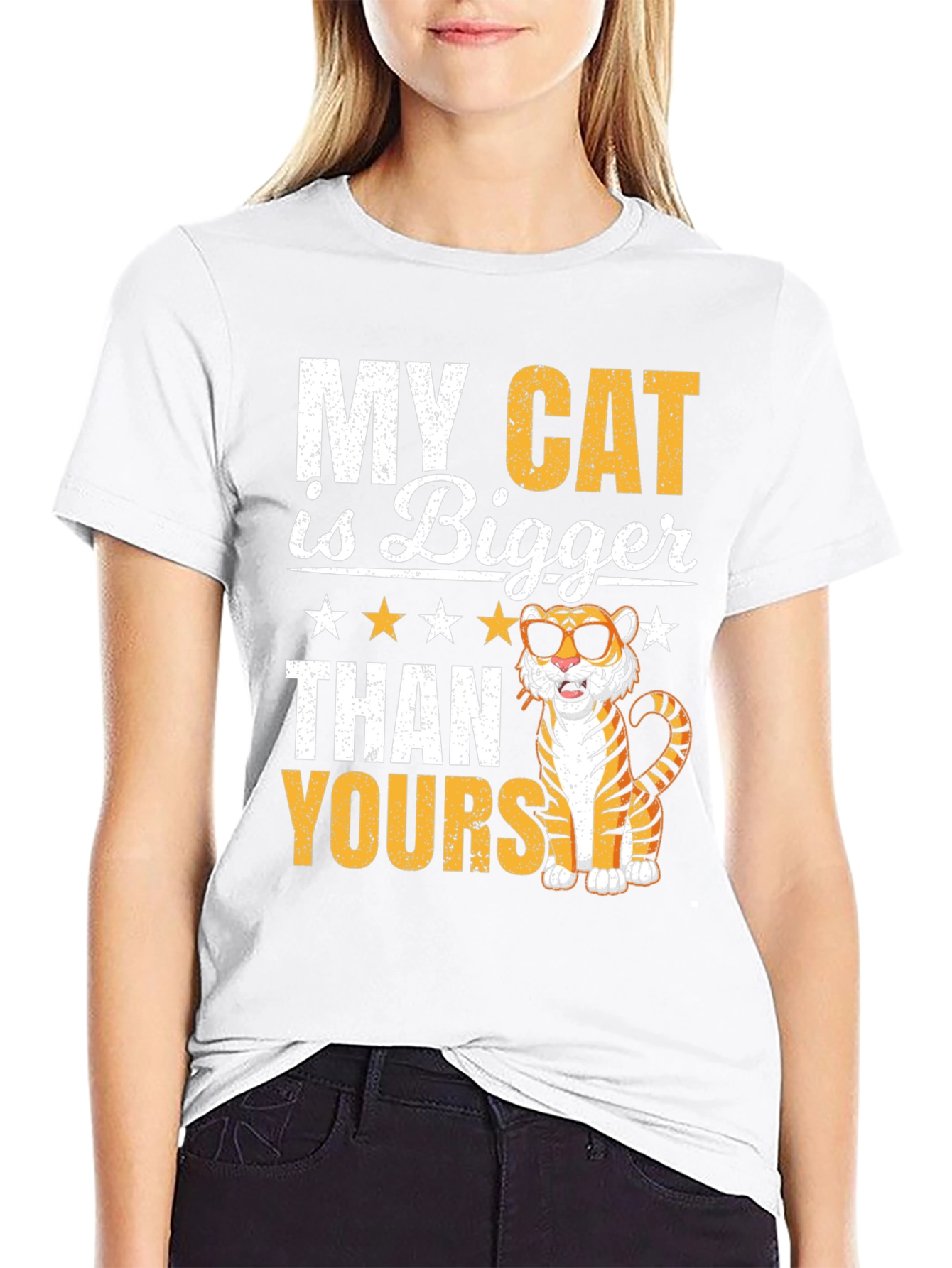 My Cat Is Bigger Funny Tiger T-Shirt