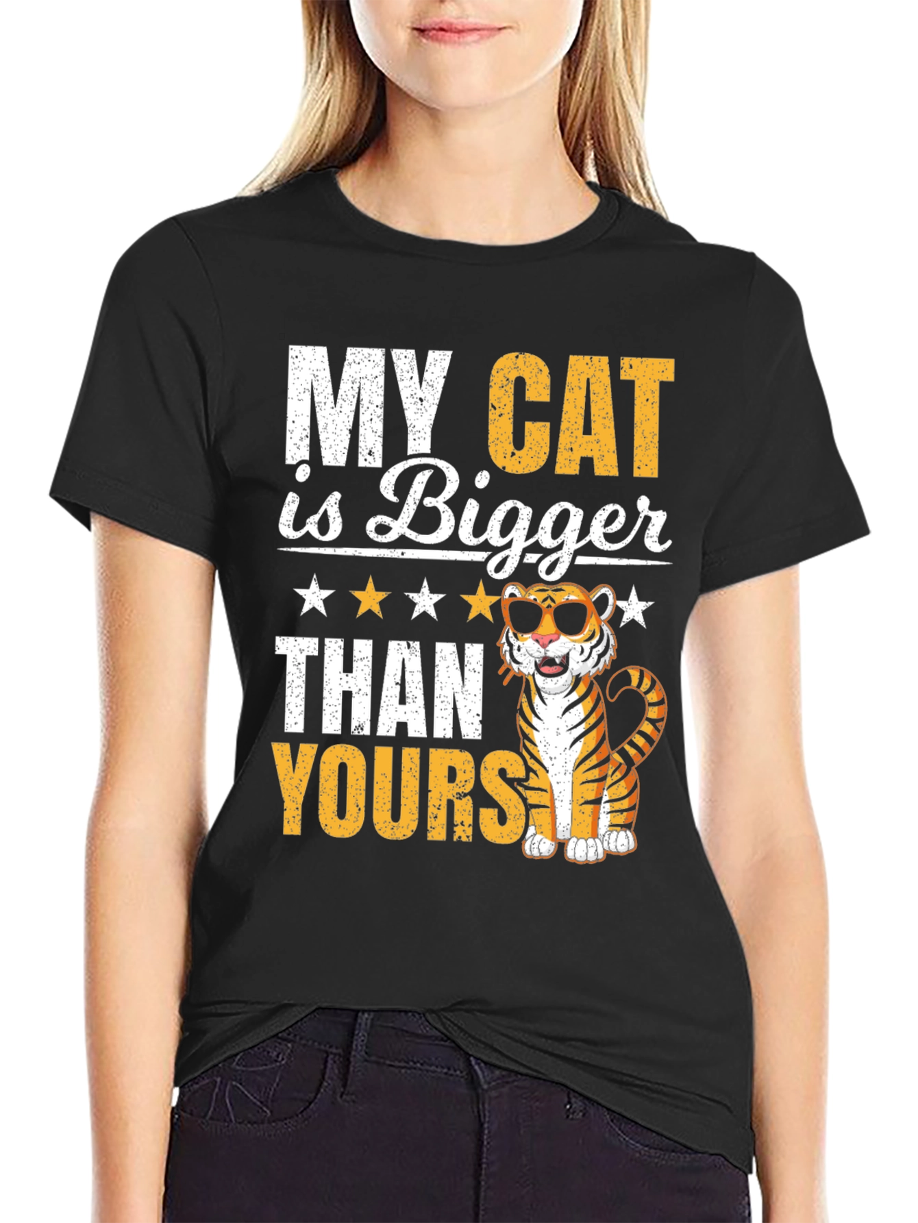 My Cat Is Bigger Funny Tiger T-Shirt
