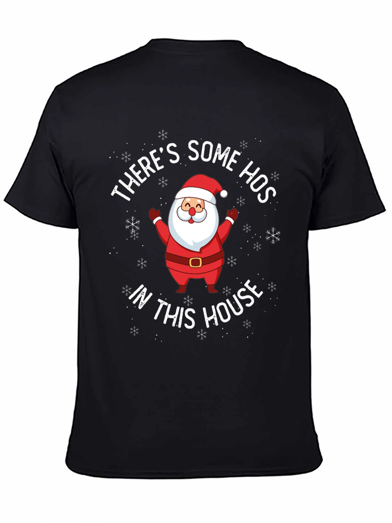 Funny Santa Theres Some Hos Christmas T-Shirt