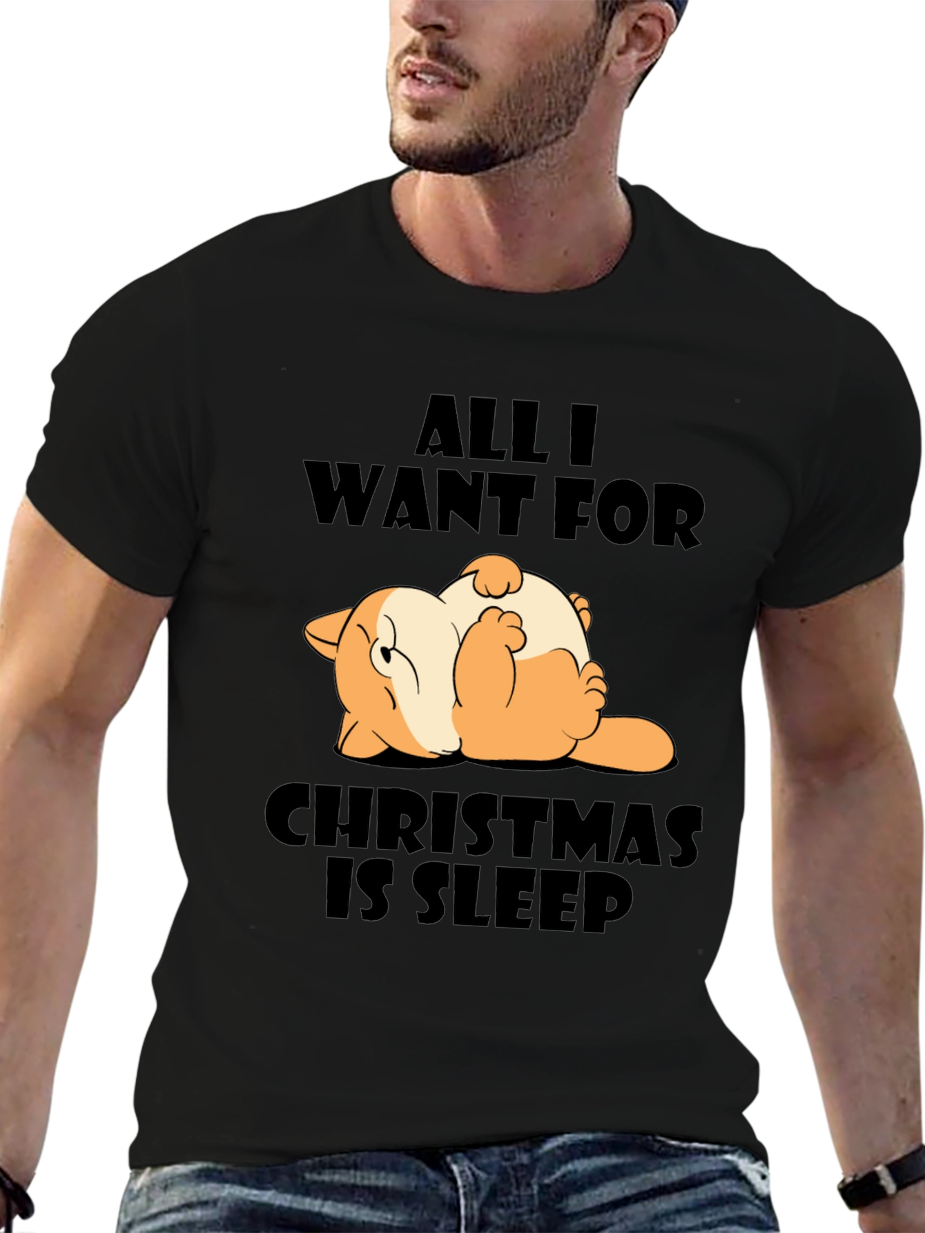 Funny Christmas Sleep T-Shirt
