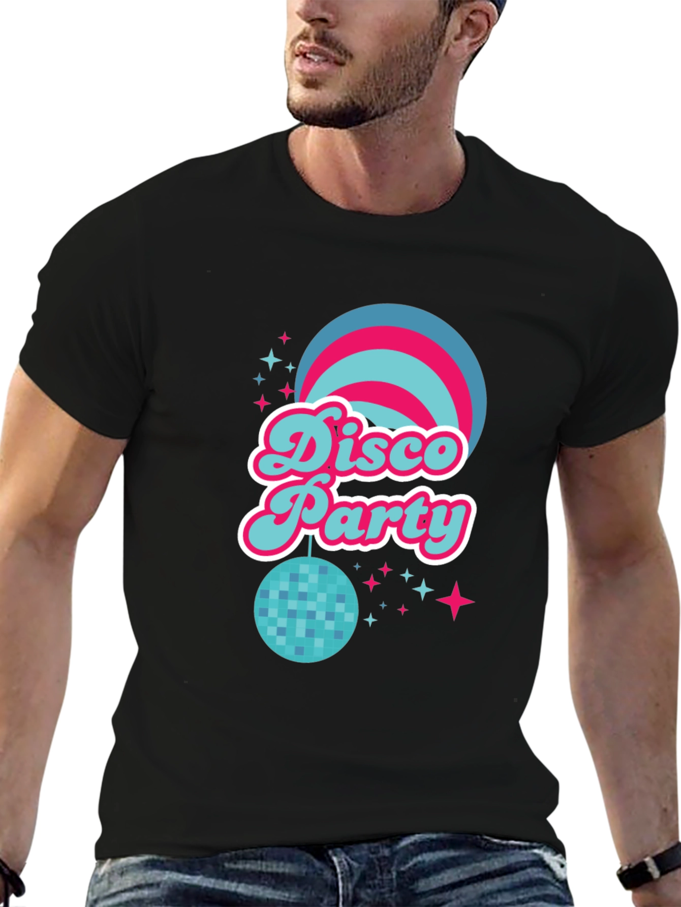 Retro Disco Party Tee - Groovy 70s Style