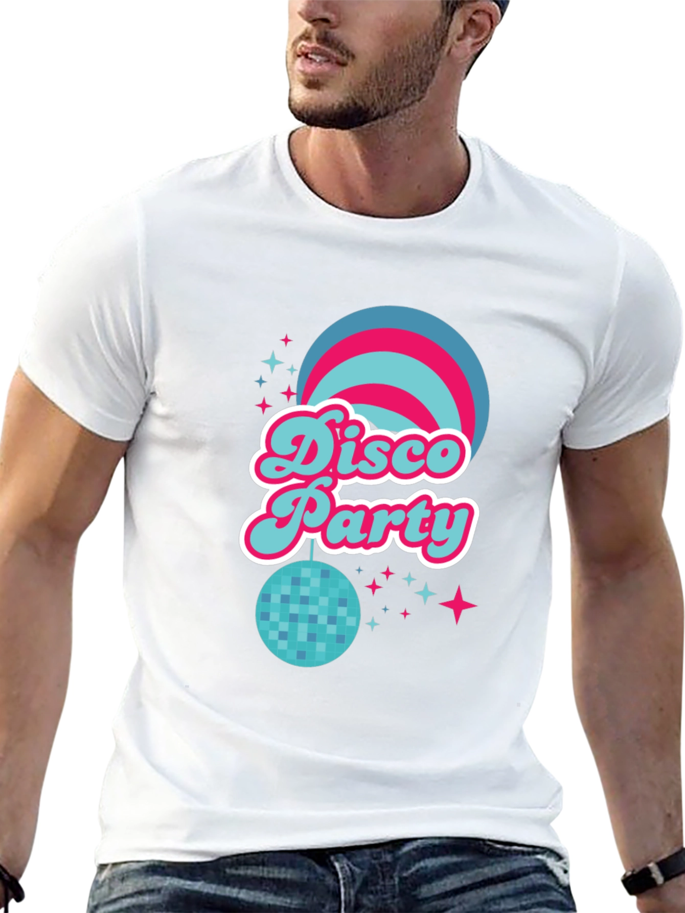 Retro Disco Party Tee - Groovy 70s Style