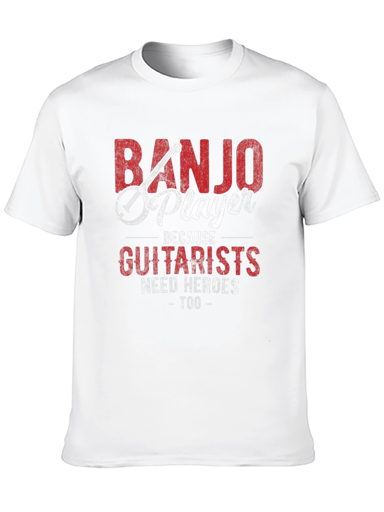 Banjo Player Guitarist Hero Novelty Graphic T-Shirt