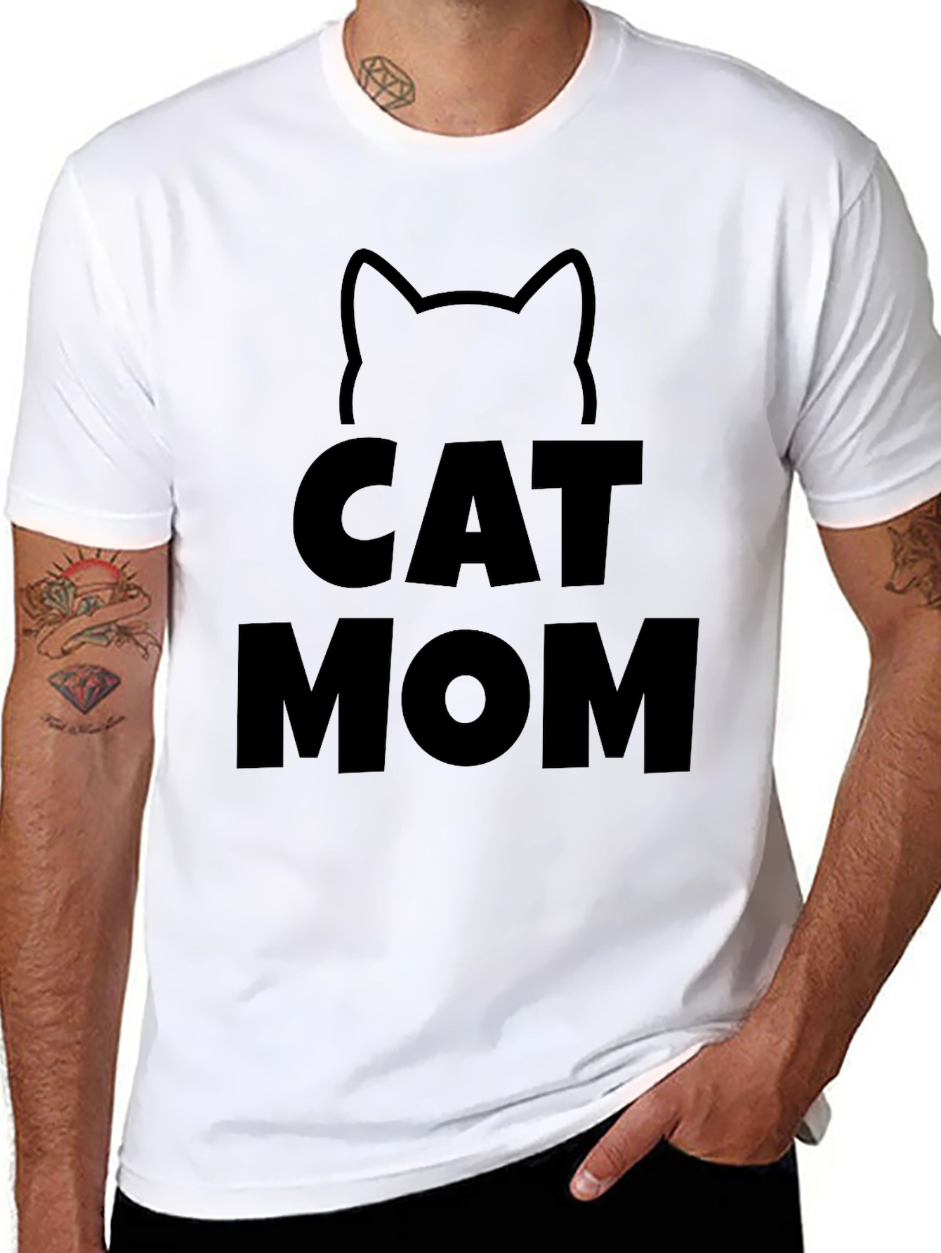 Cat Mom T-Shirt - Cute Graphic Tee