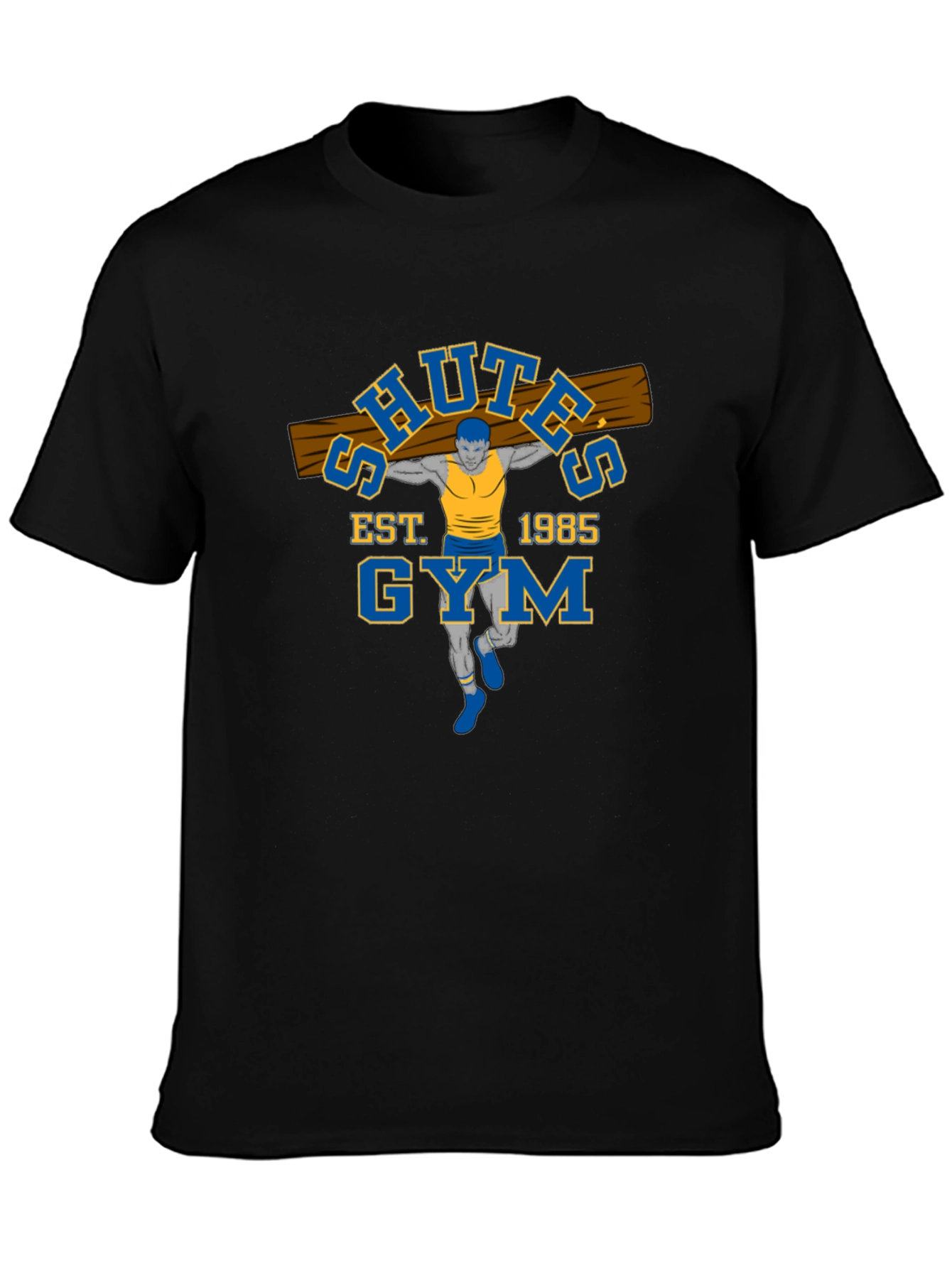 Schutes Gym Est. 1985 Black T-Shirt