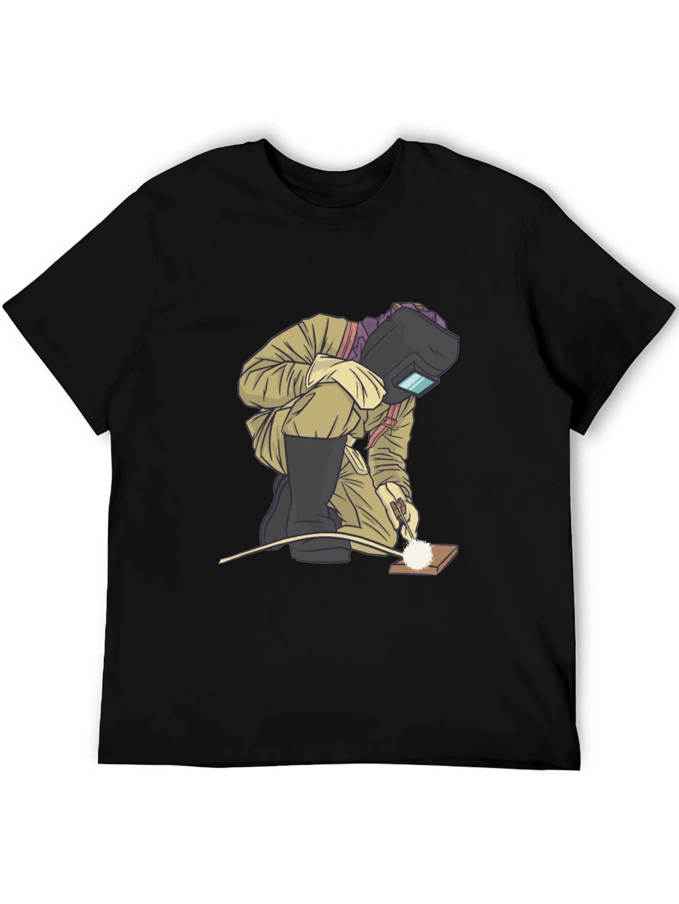 Welder Graphic T-Shirt - Black Cotton Tee