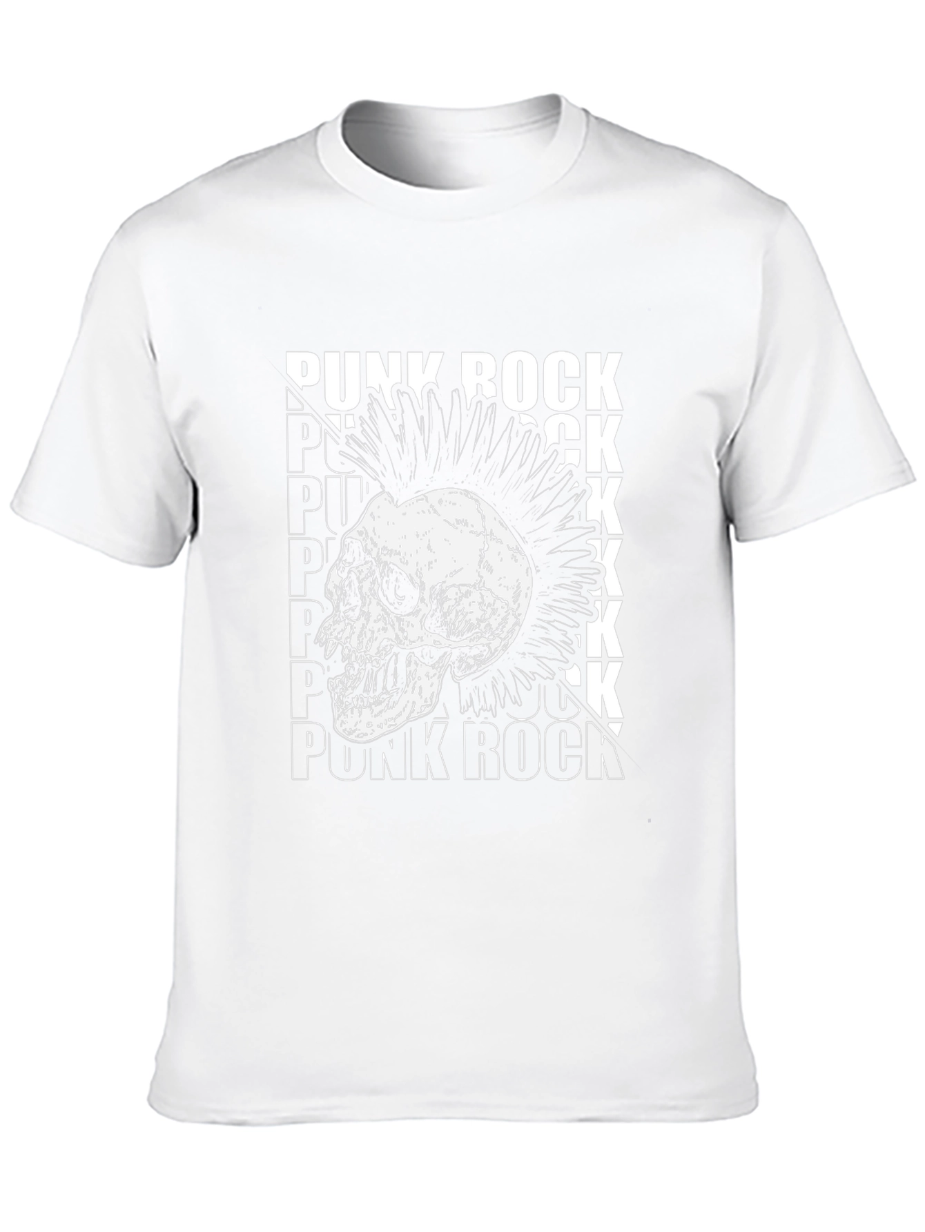 Punk Rock Skull Graphic Tee