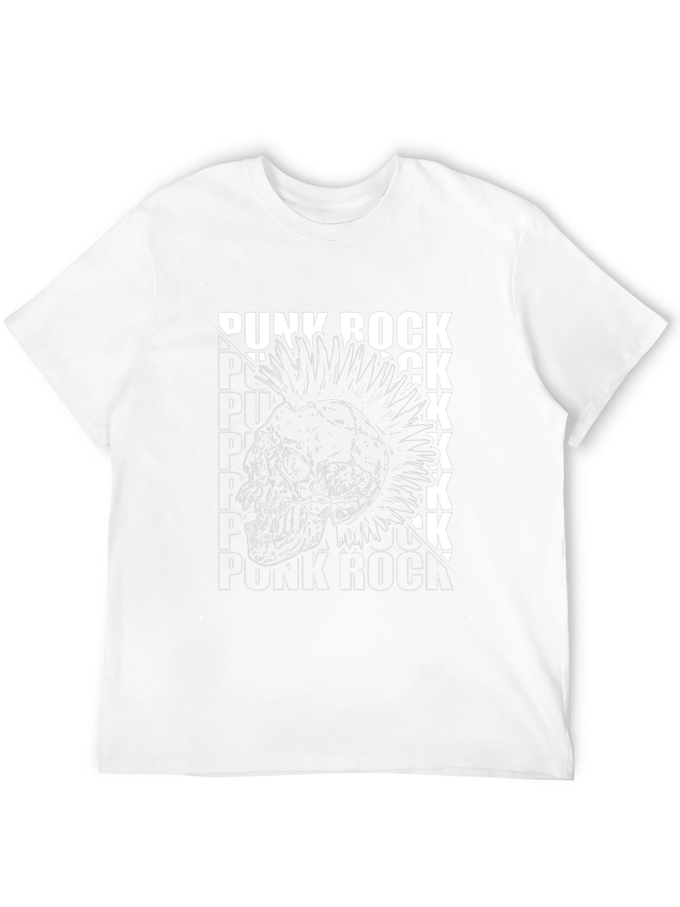 Punk Rock Skull Graphic Tee