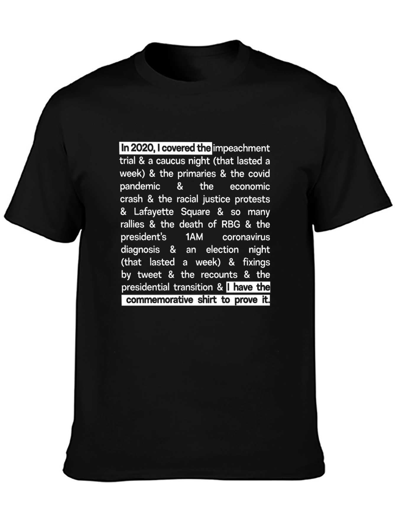 2020 Commemorative Event T-Shirt