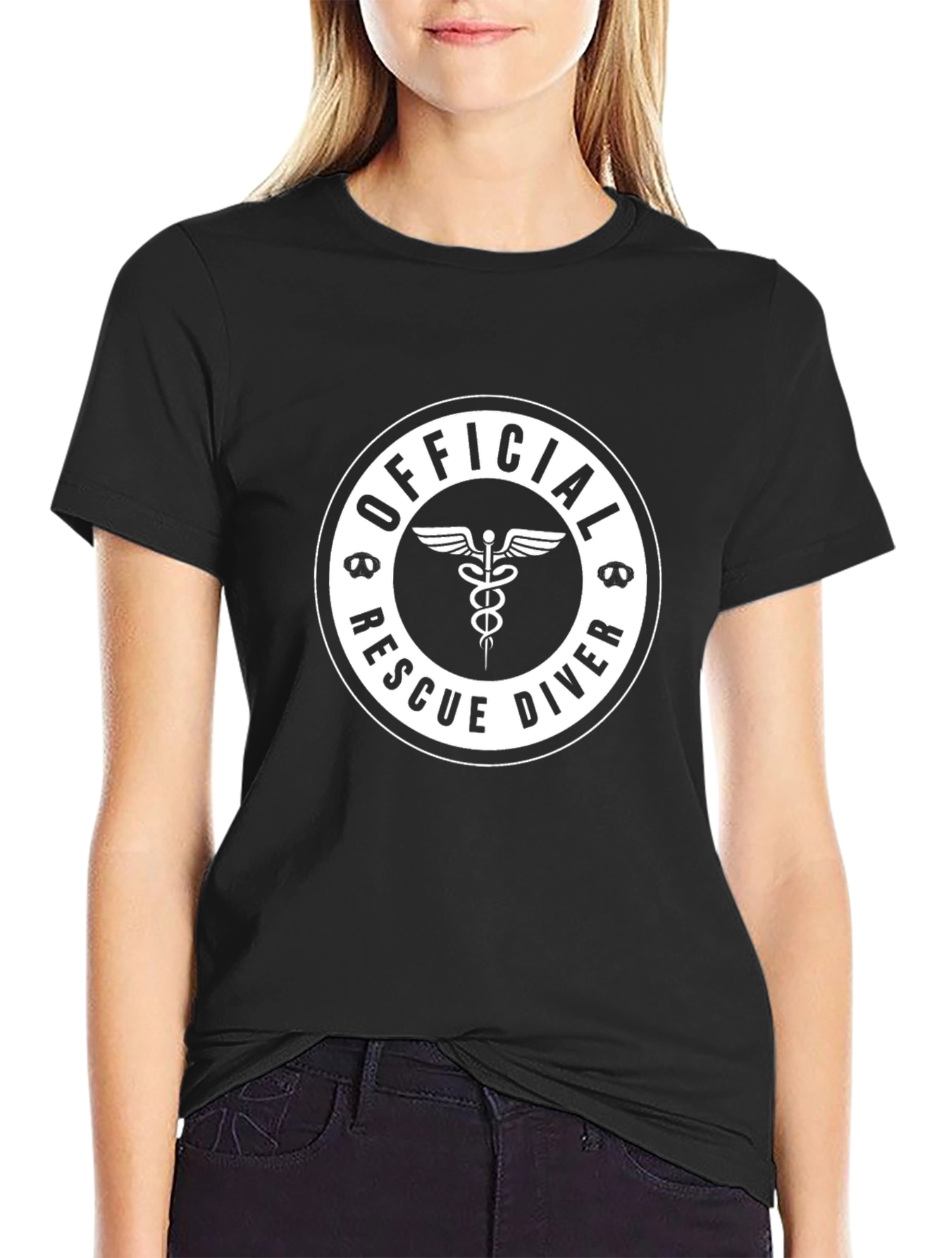 Official Rescue Diver Black T-Shirt