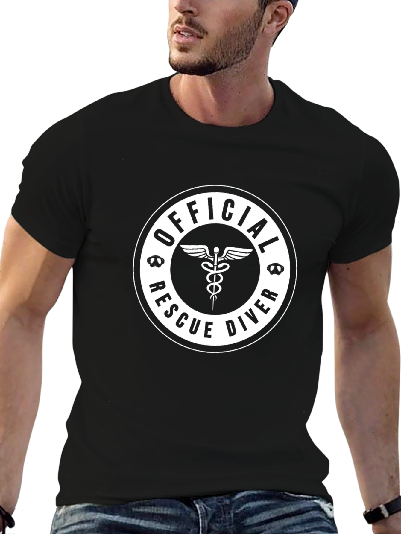 Official Rescue Diver Black T-Shirt