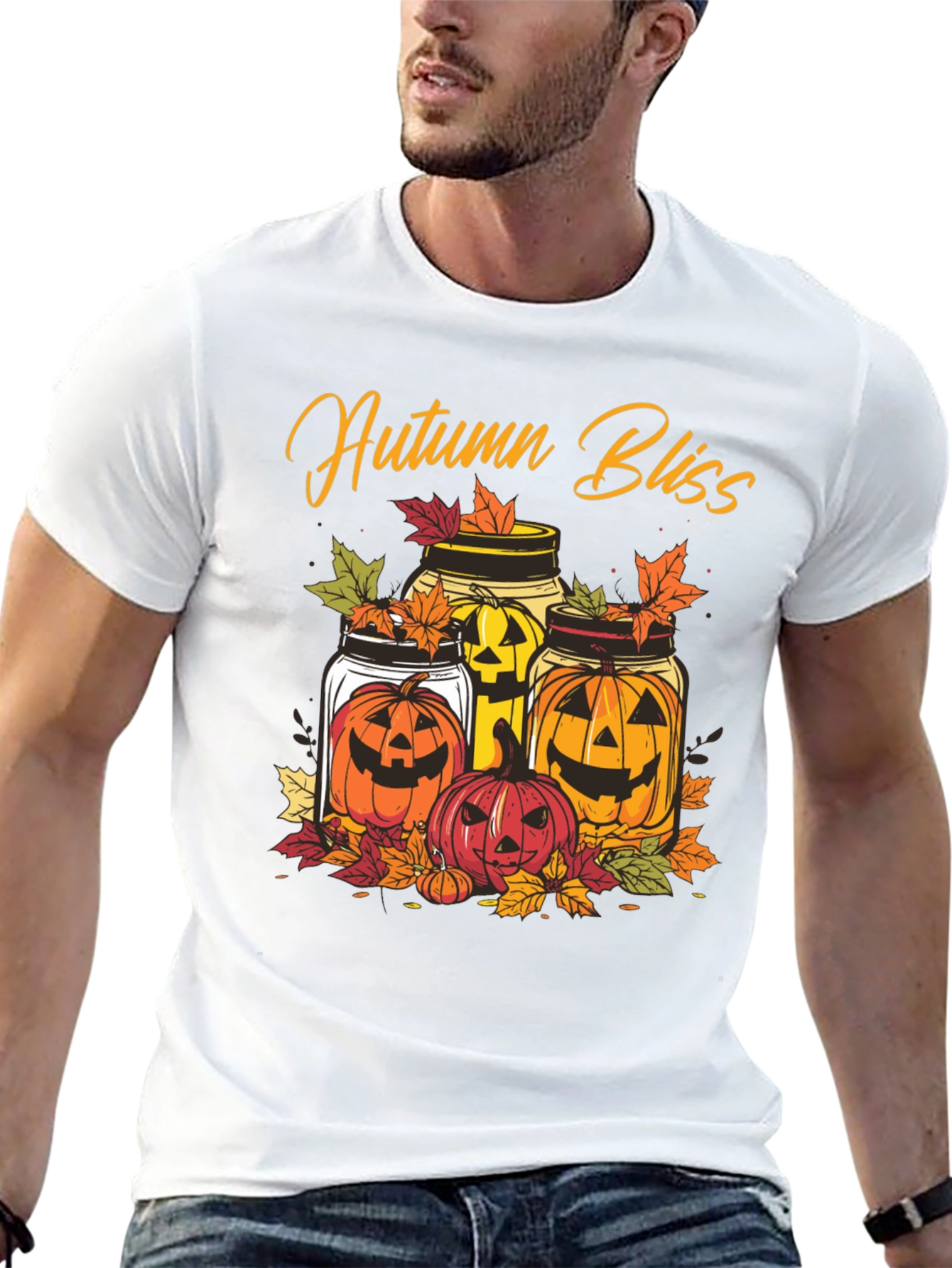 Autumn Bliss Pumpkin Jars T-Shirt - Halloween