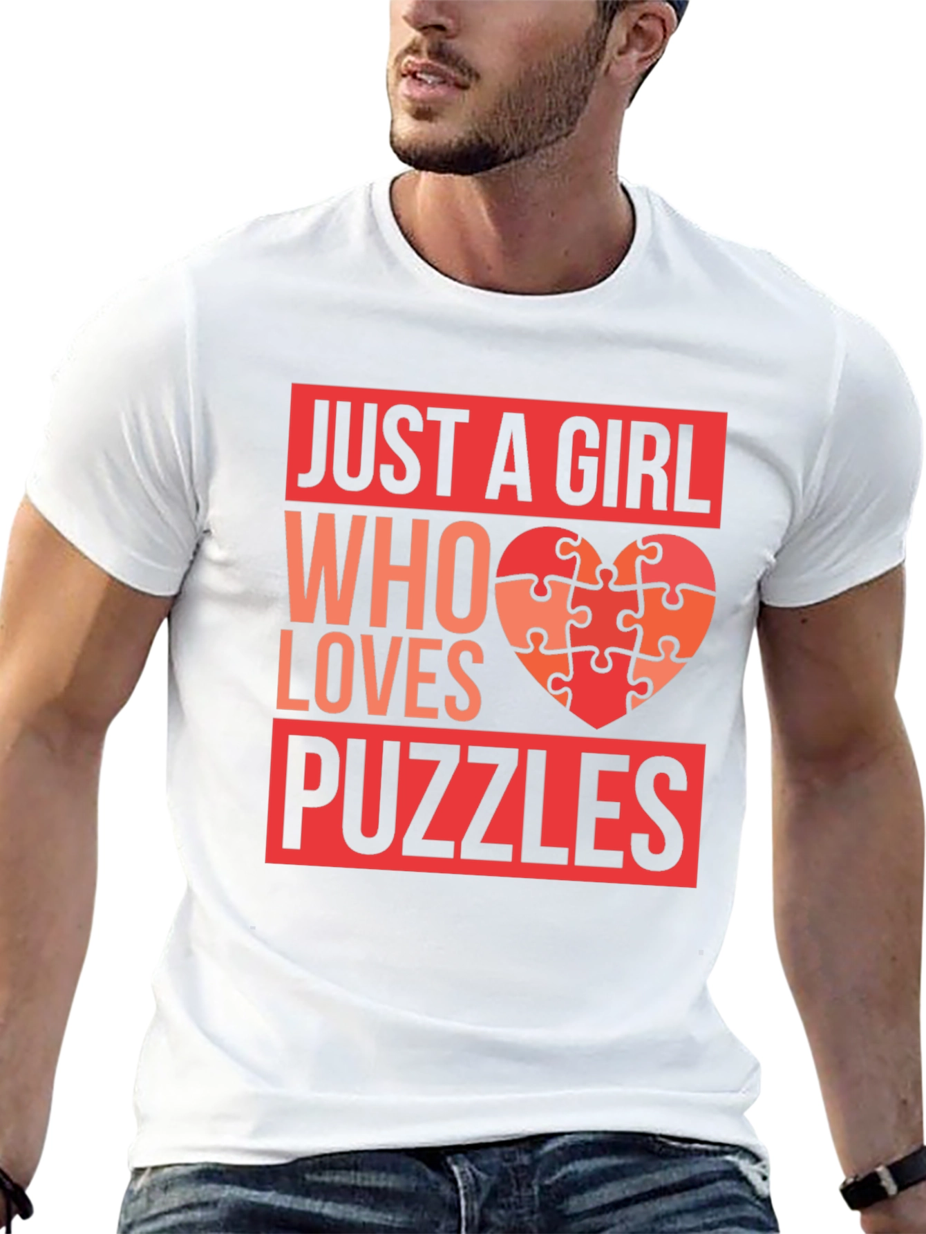Just a Girl Who Loves Puzzles T-Shirt
