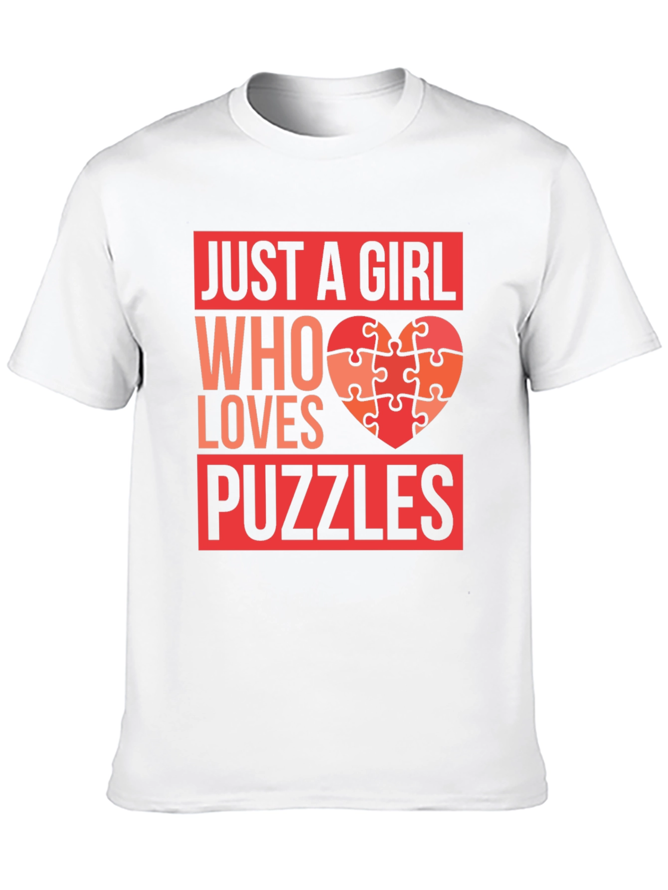 Just a Girl Who Loves Puzzles T-Shirt