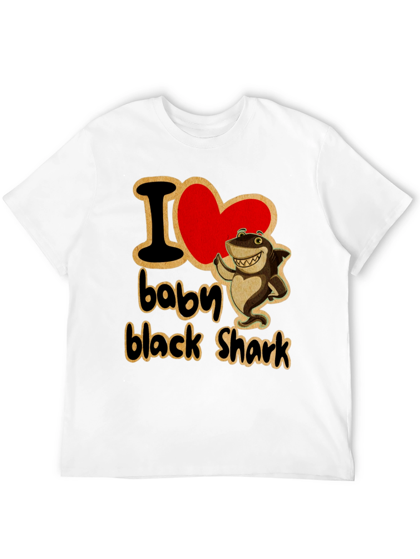 I Love Baby Black Shark T-Shirt