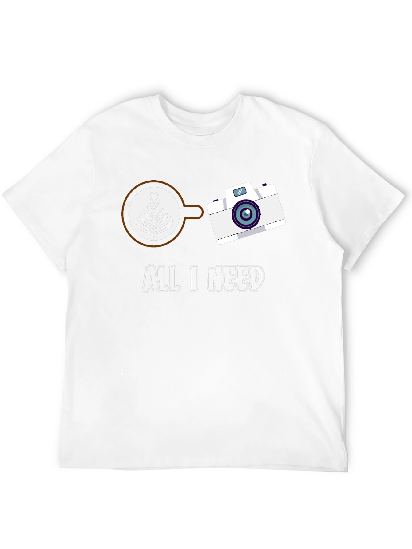 All I Need Coffee & Camera Graphic Tee