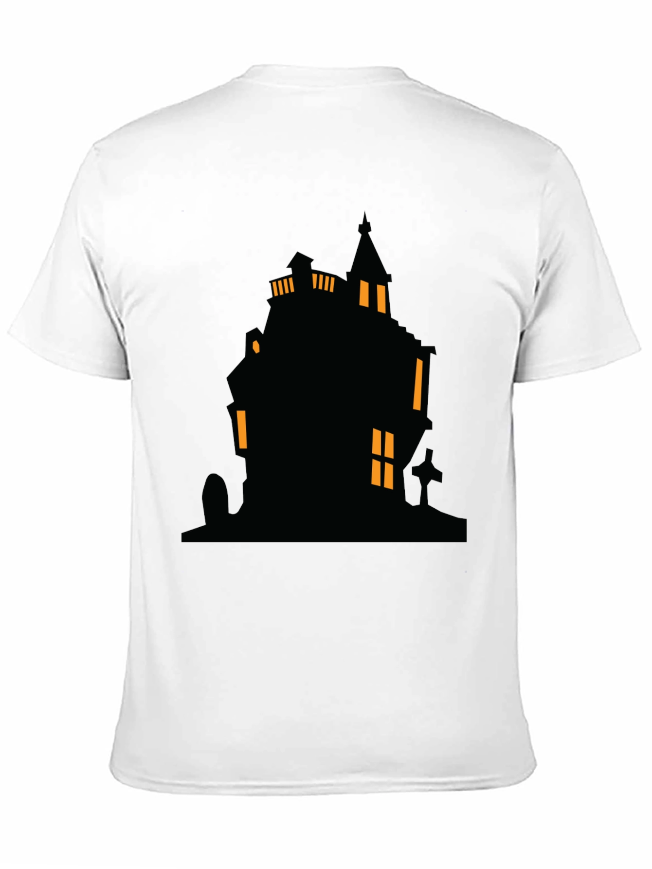 Spooky Haunted House Graphic Tee - Halloween Shirt