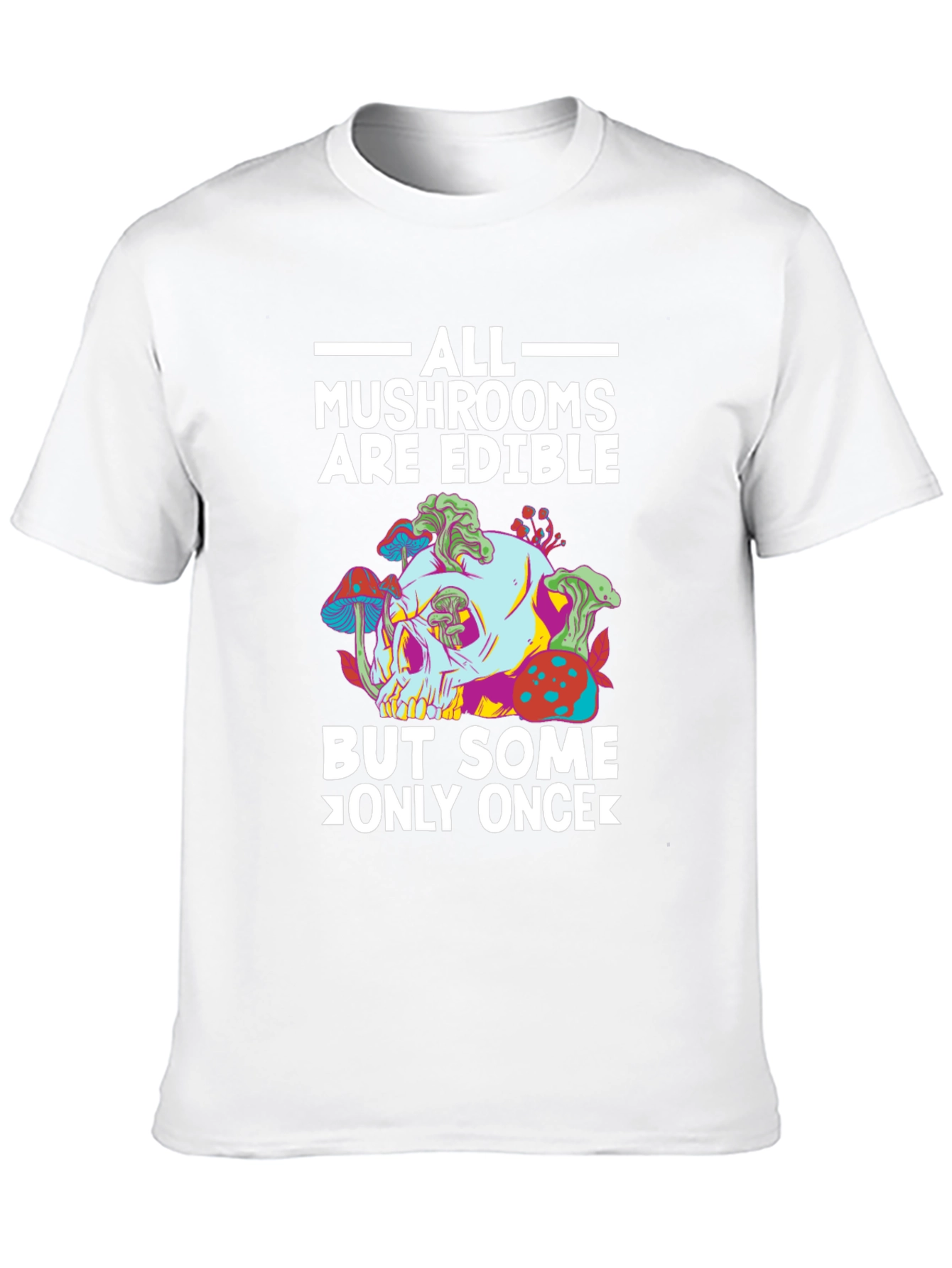 Mushroom Skull T-Shirt - Edible Joke Tee