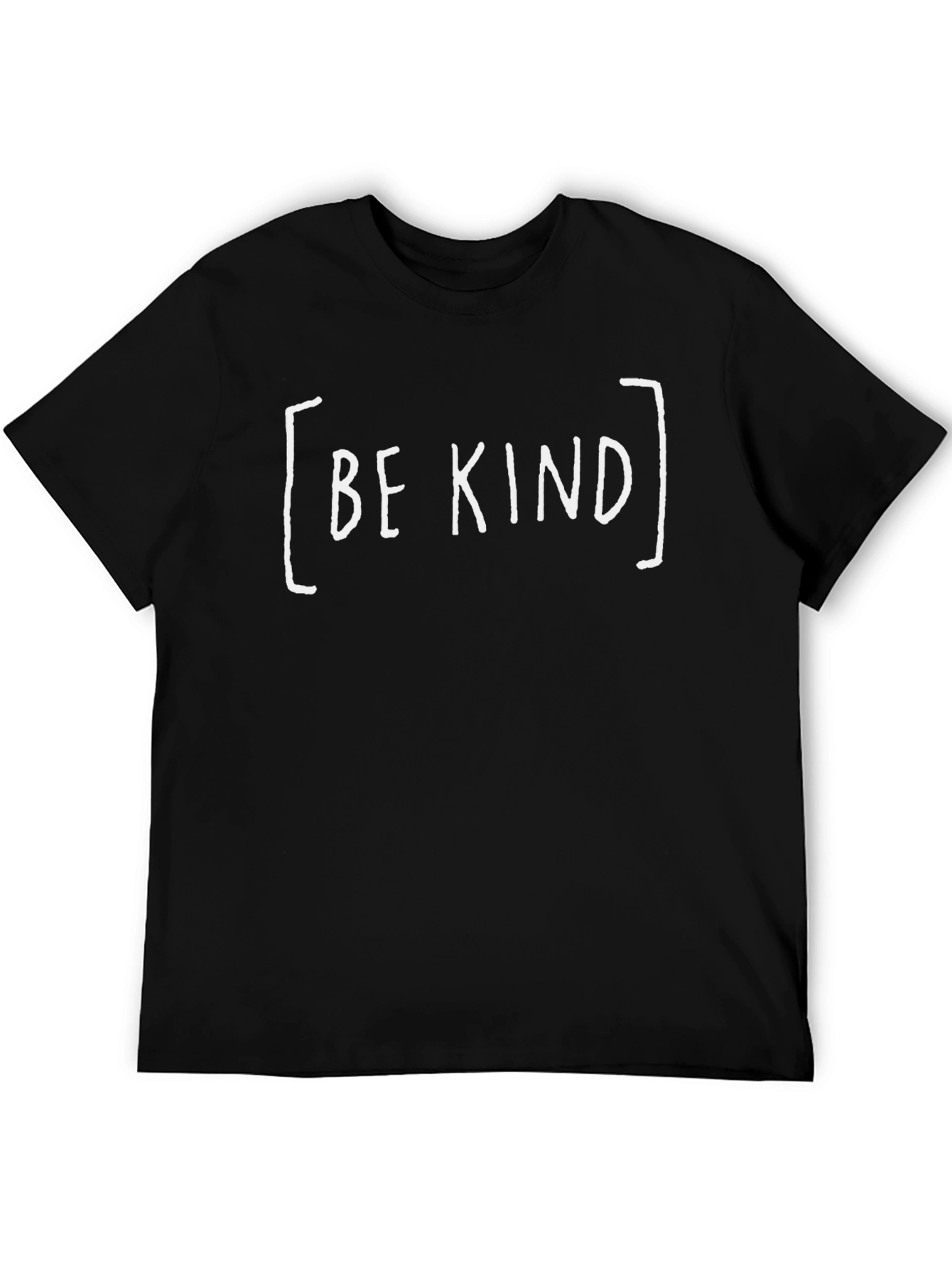 Be Kind Graphic Tee - Black Cotton Blend T-Shirt