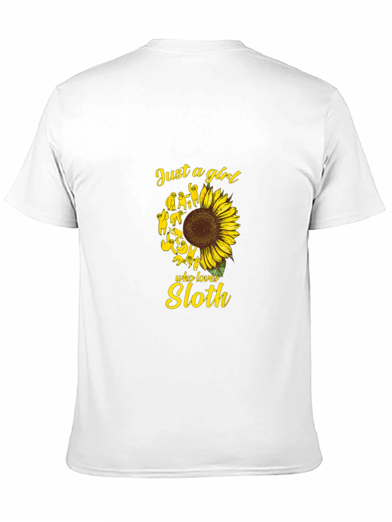 Sloth Sunflower Graphic Tee