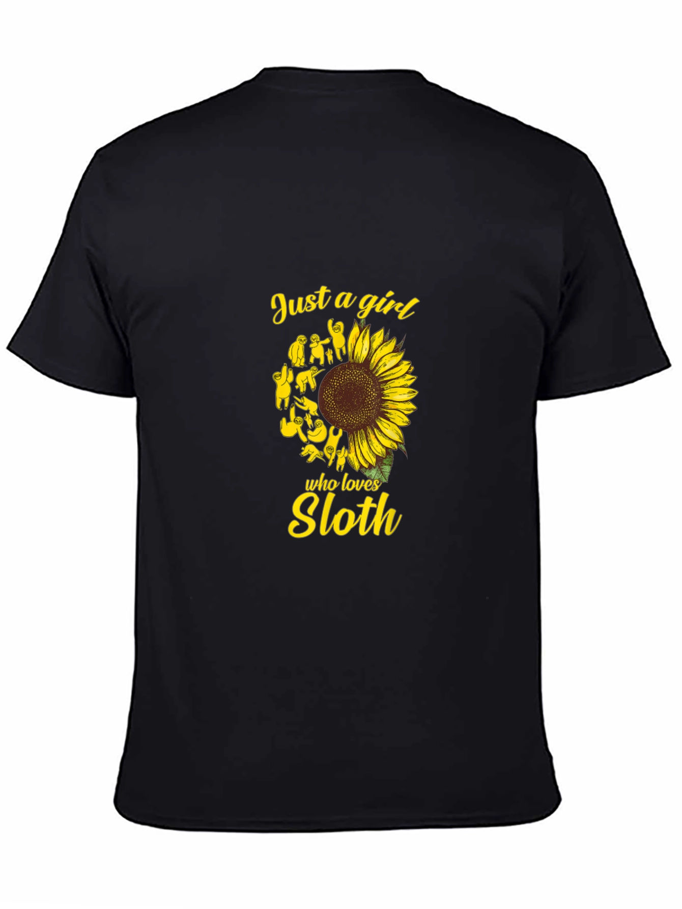 Sloth Sunflower Graphic Tee