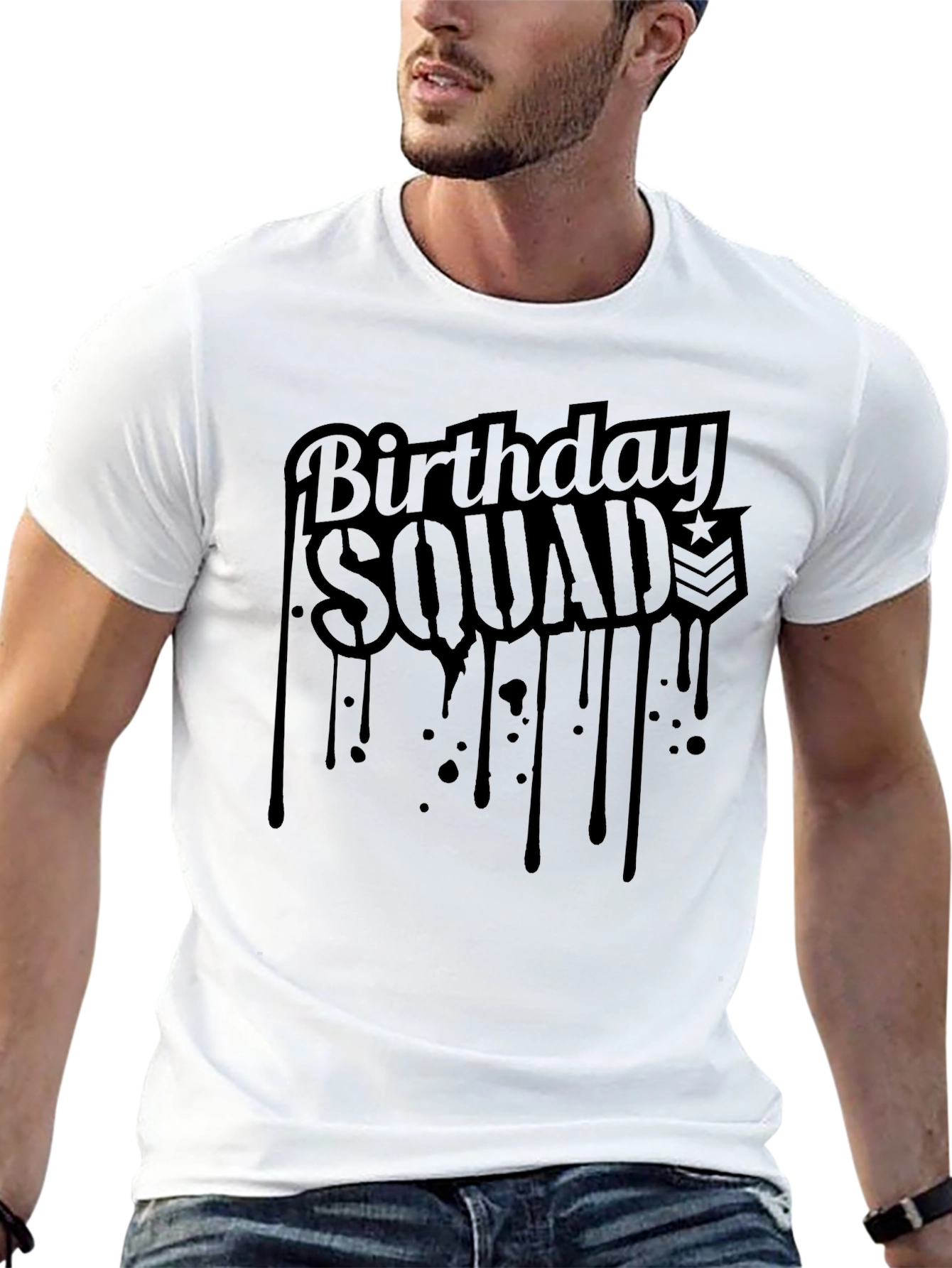 Birthday Squad Tee - Black T-Shirt