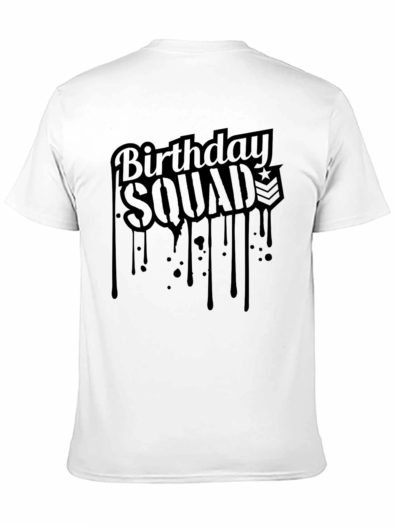 Birthday Squad Tee - Black T-Shirt