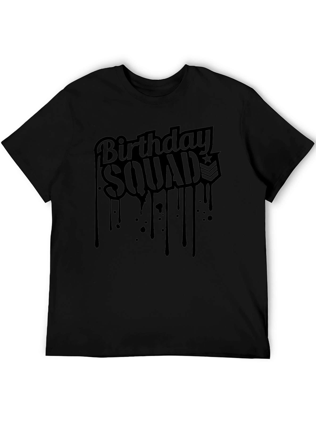Birthday Squad Tee - Black T-Shirt