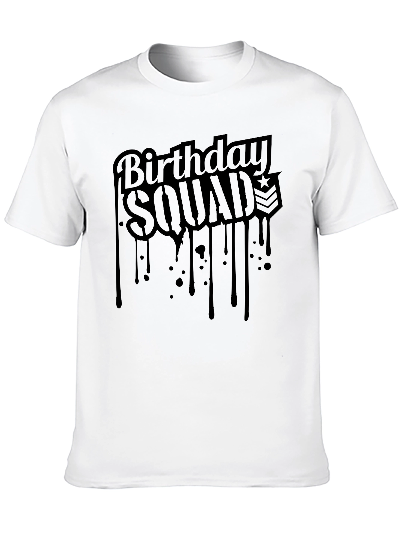 Birthday Squad Tee - Black T-Shirt