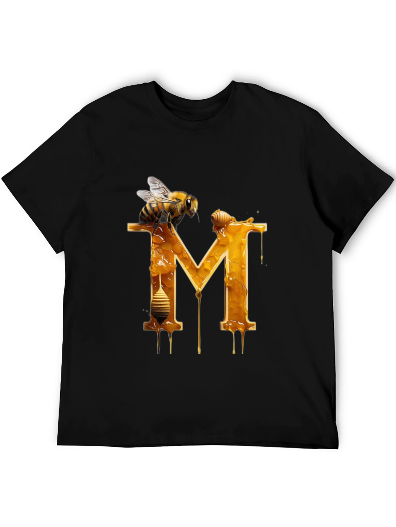 Honey Bee M Letter T-Shirt