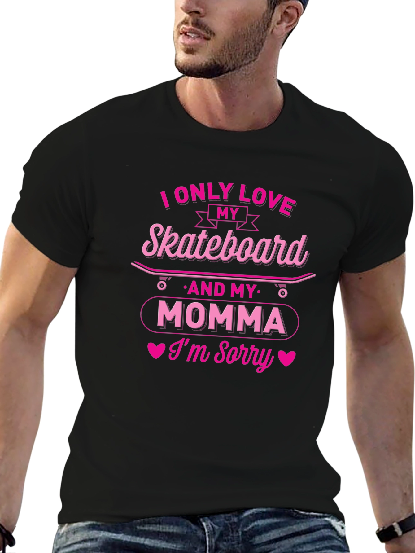 Skateboard & Momma Graphic Tee