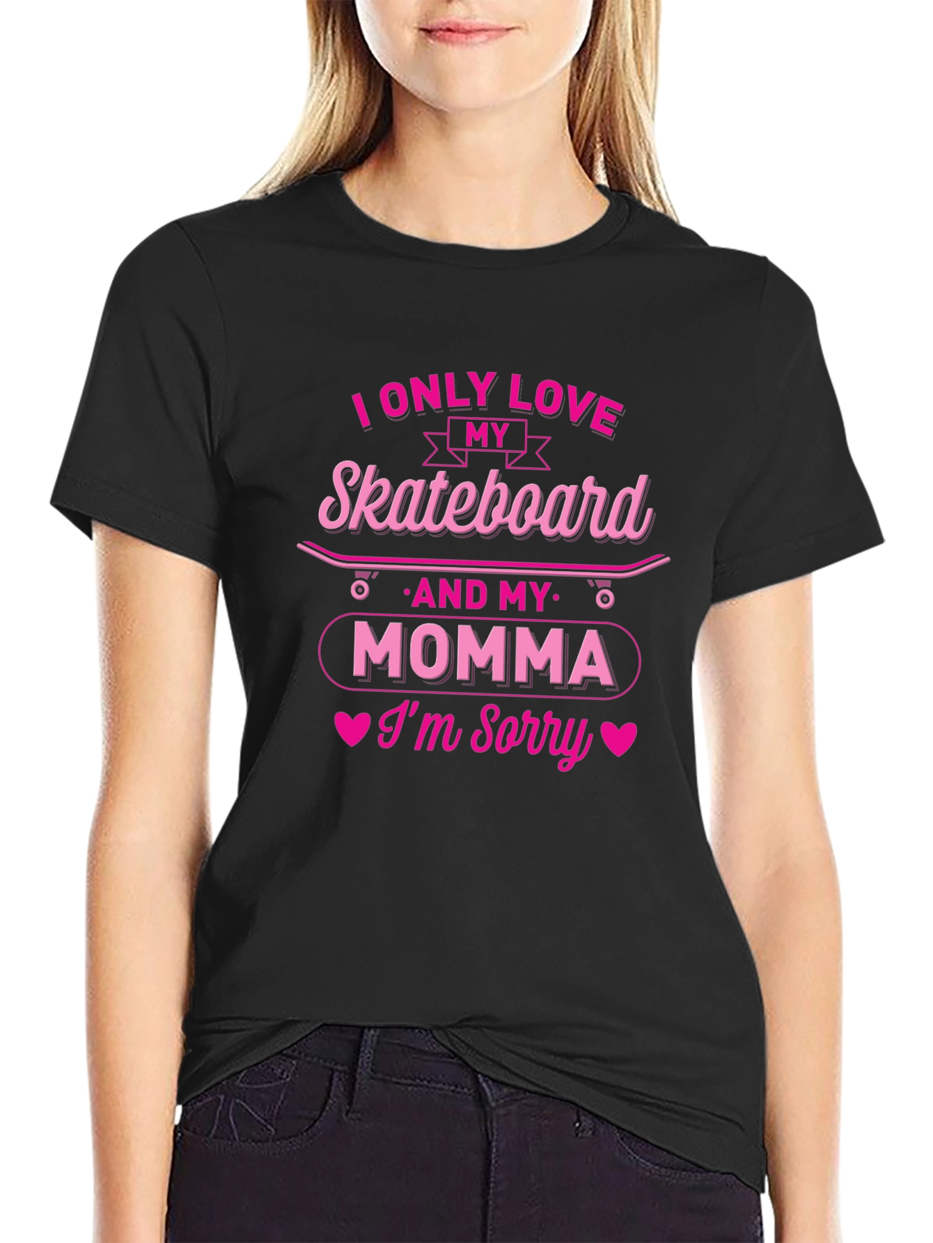Skateboard & Momma Graphic Tee