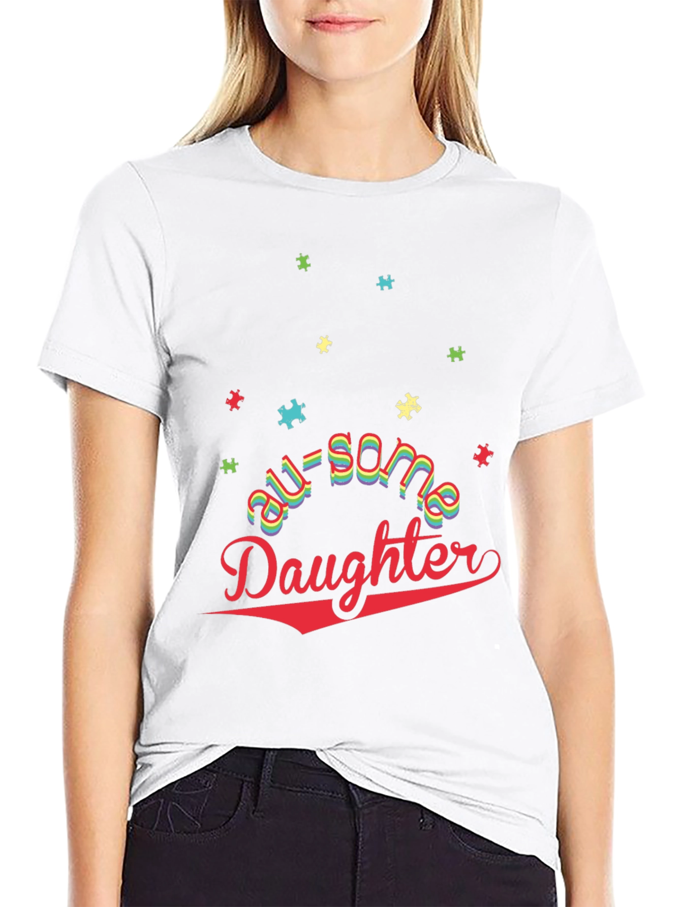 Awesome Daughter Autism Awareness T-Shirt