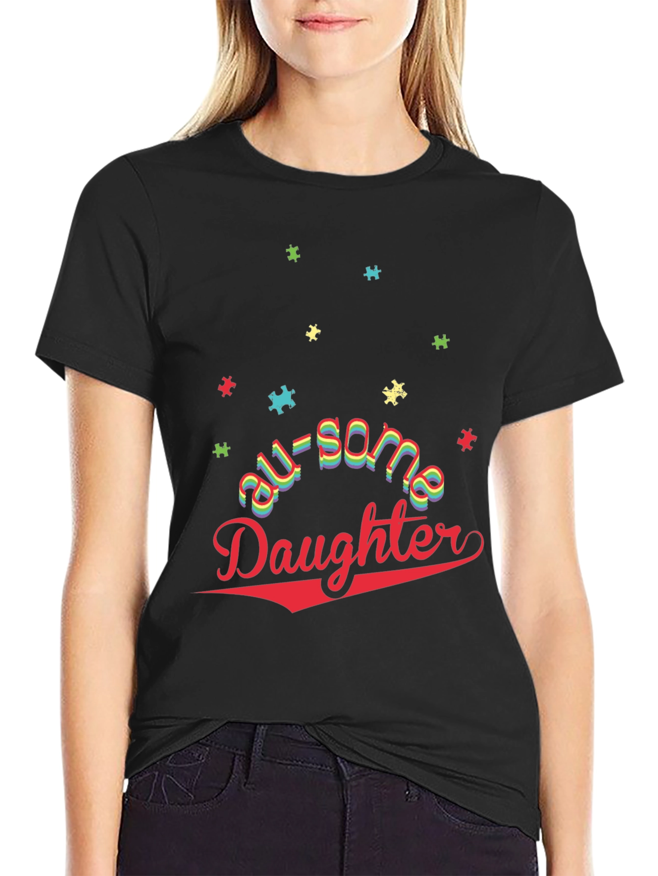 Awesome Daughter Autism Awareness T-Shirt