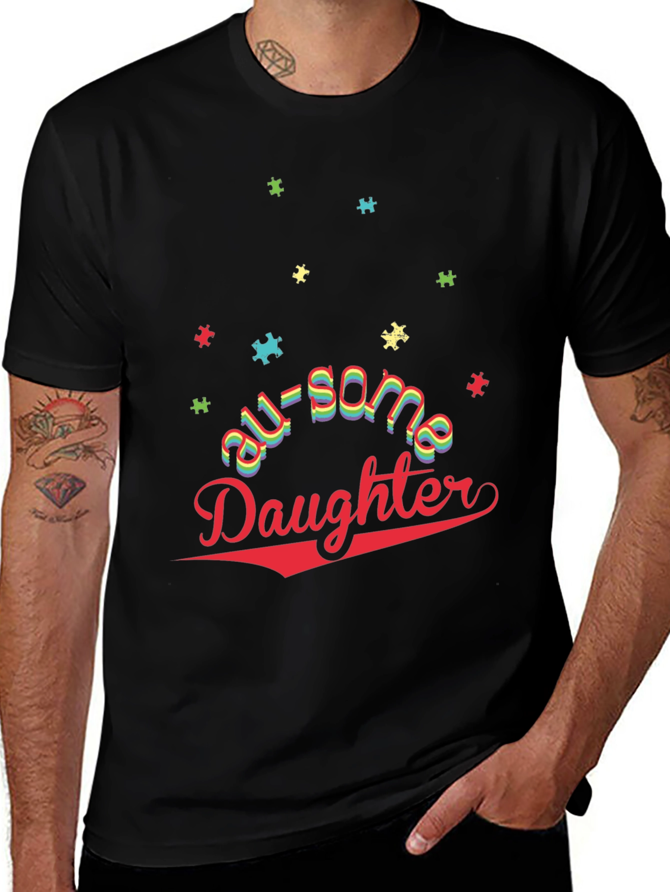 Awesome Daughter Autism Awareness T-Shirt