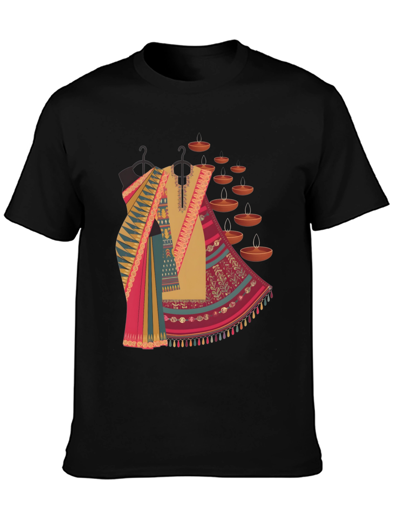 Diwali Outfit T-Shirt - Festive Fashion Tee