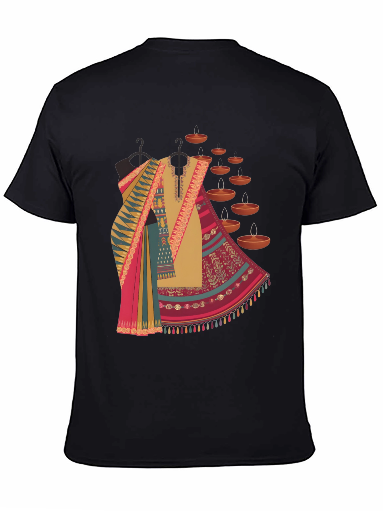 Diwali Outfit T-Shirt - Festive Fashion Tee