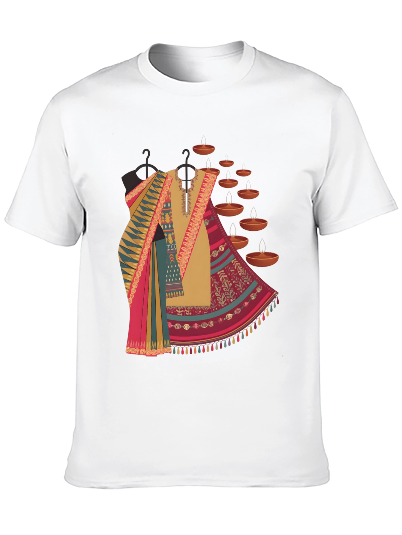 Diwali Outfit T-Shirt - Festive Fashion Tee
