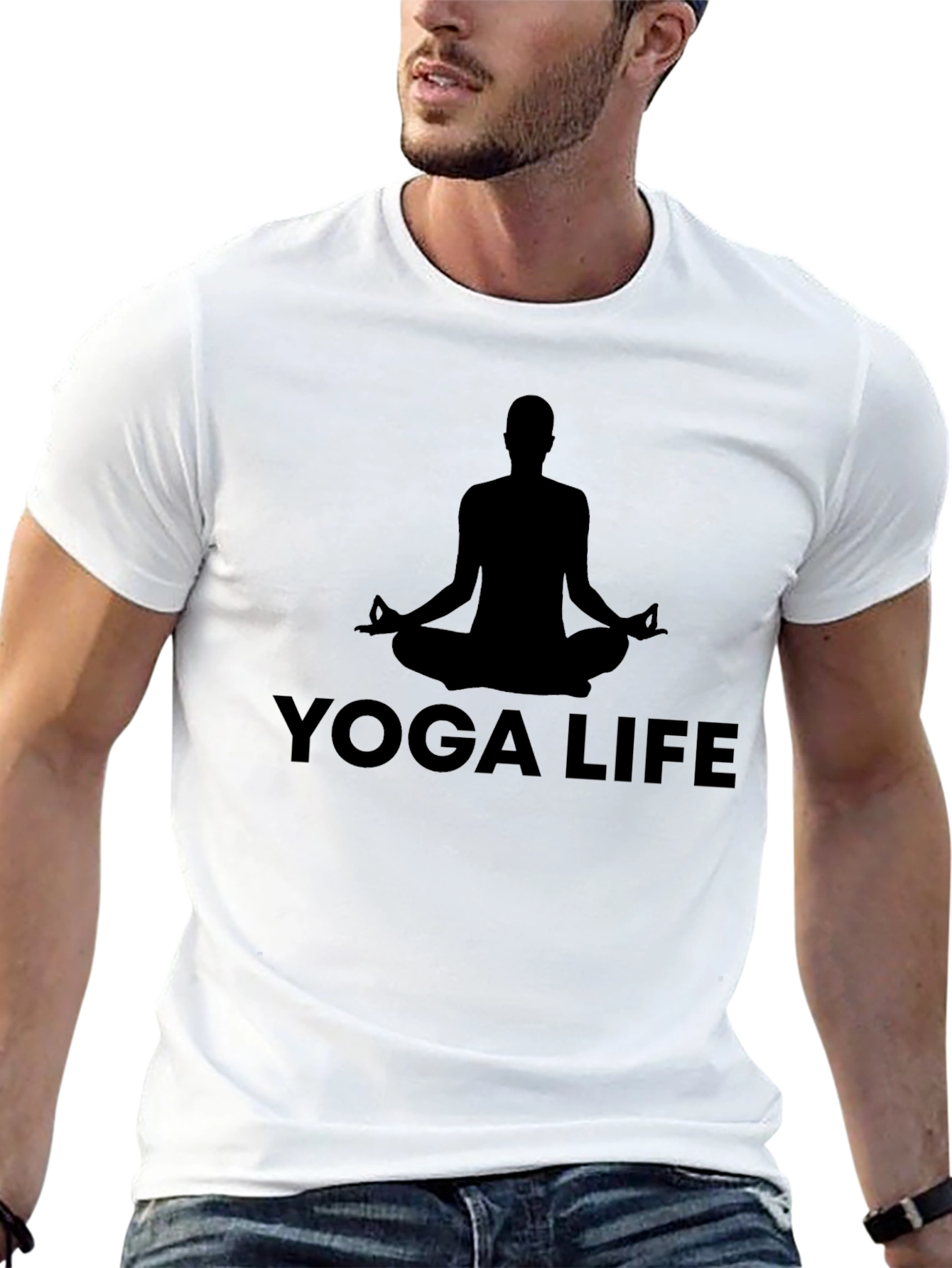 Yoga Life Meditation T-Shirt - Black