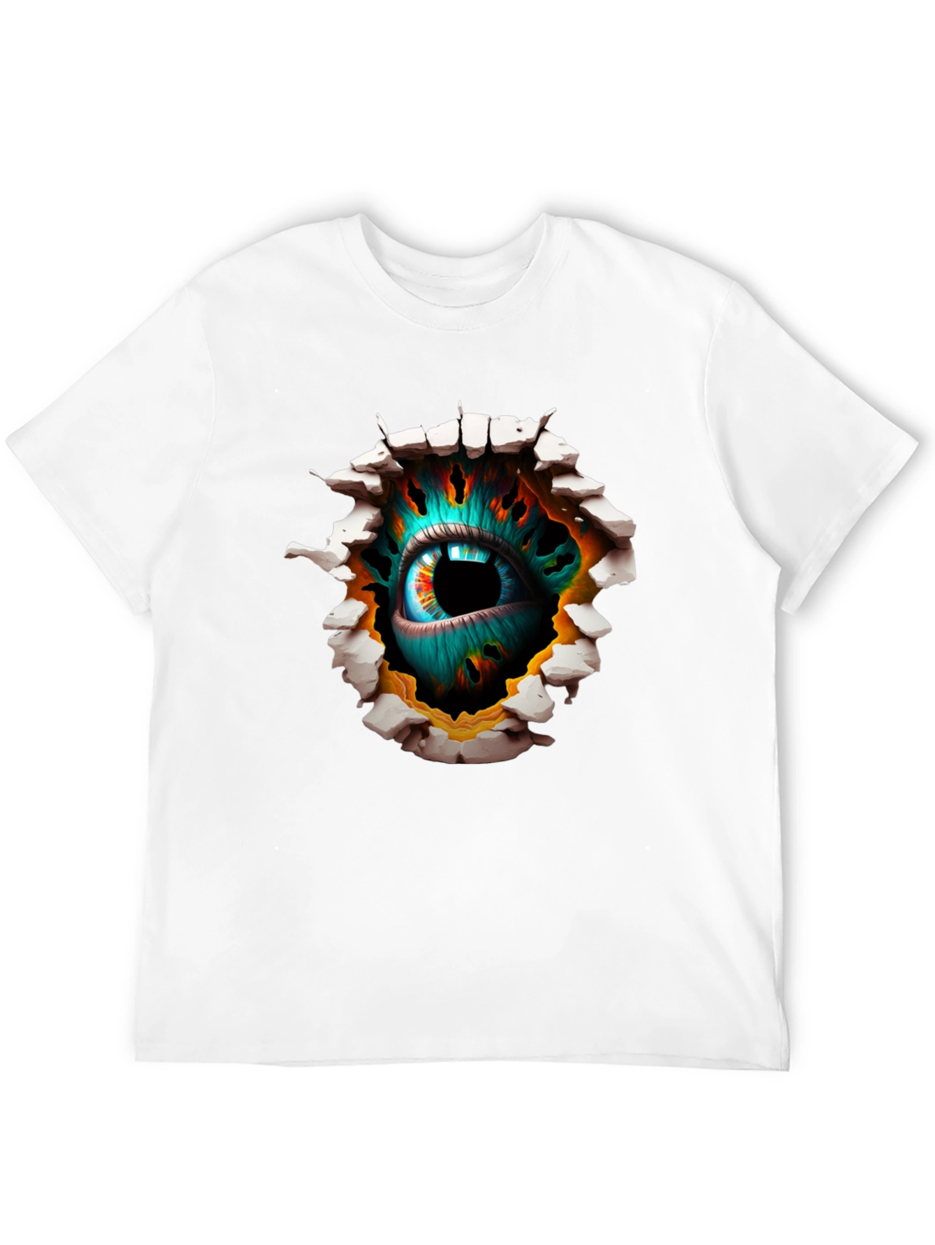 Surreal Eye Graphic Black T-Shirt
